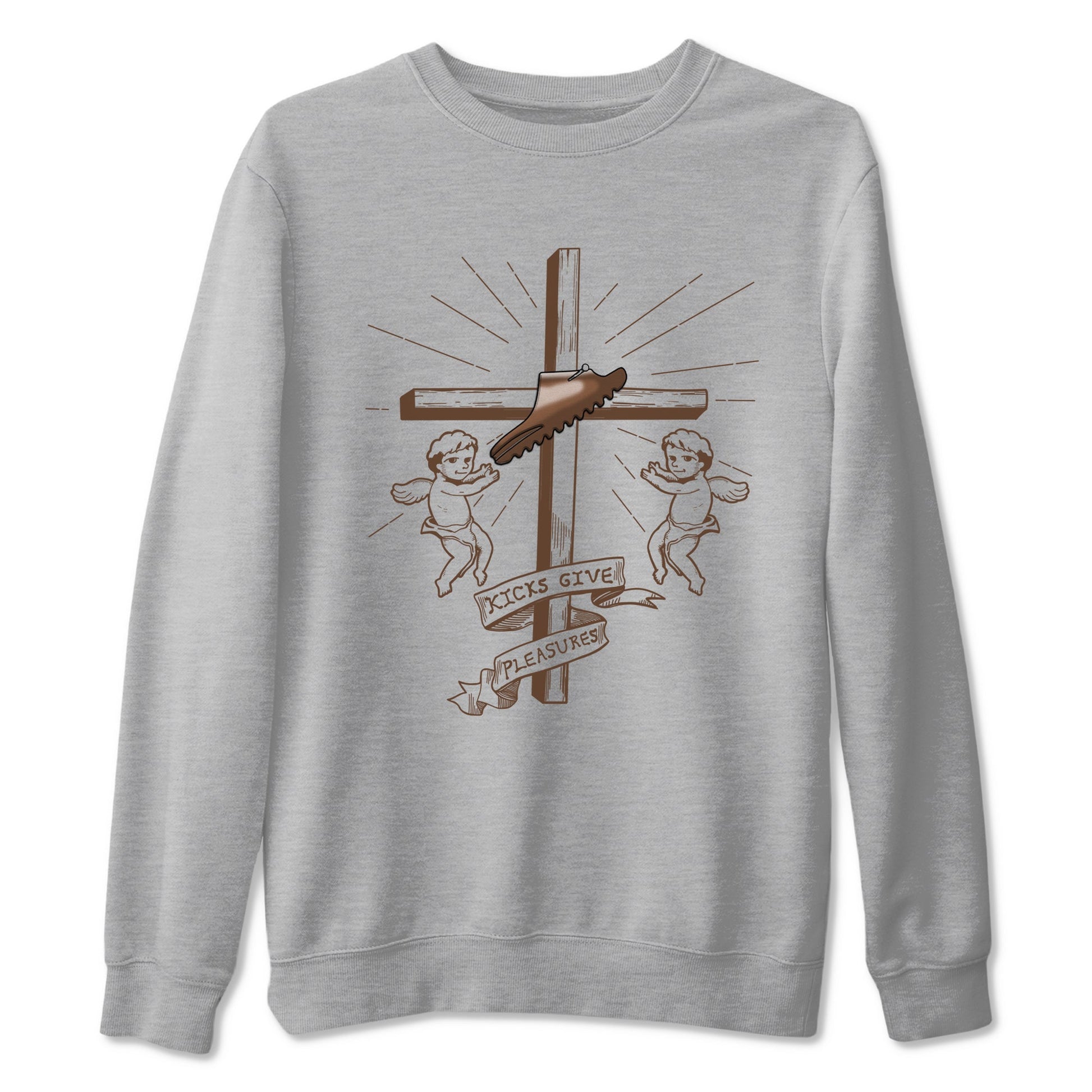 Yeezy Slide Flax shirts to match jordans Kicks Give You Pleasures sneaker match tees Yeezy Slide Flax SNRT Sneaker Tees streetwear brand Heather Grey 2 unisex cotton tee