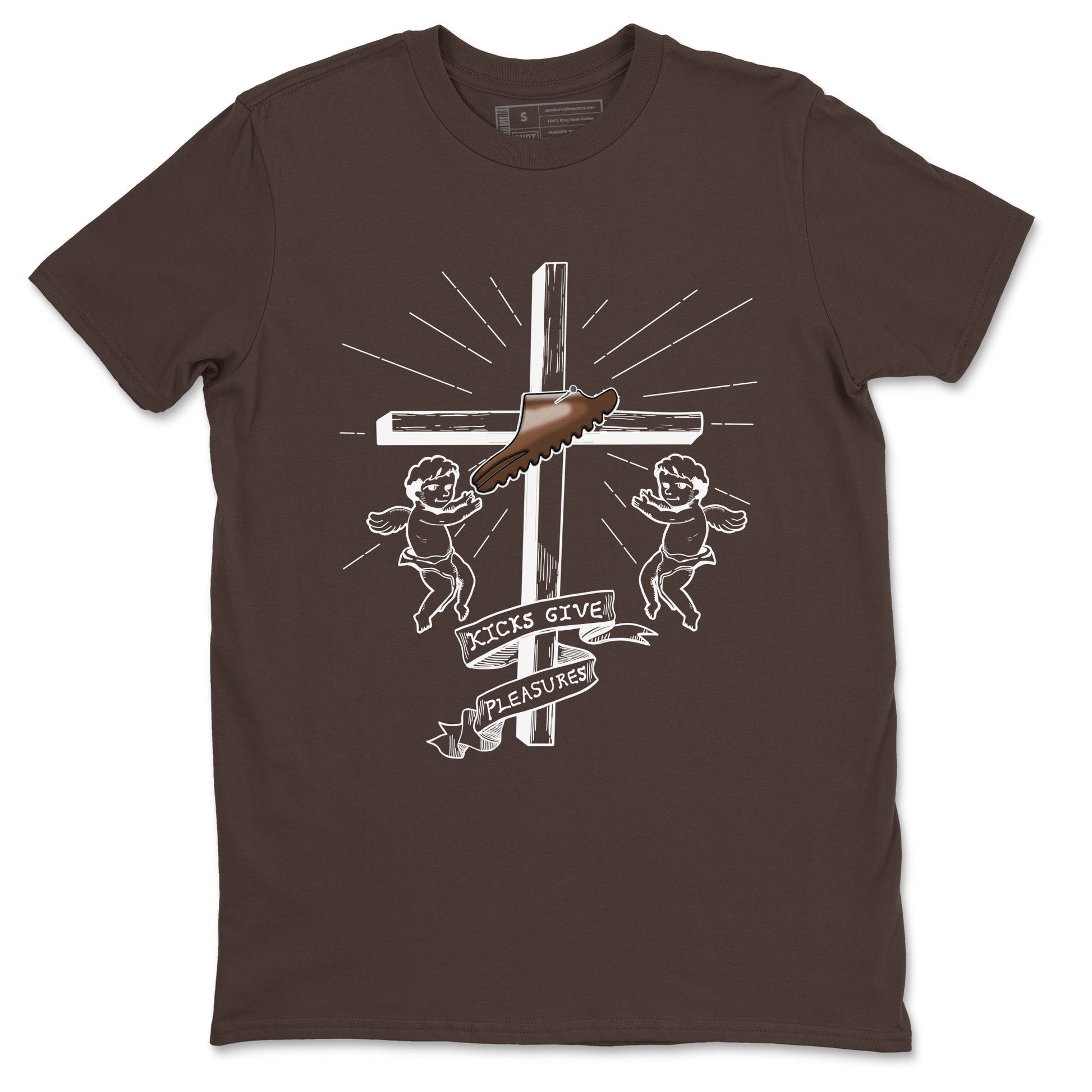 Yeezy Slide Flax shirts to match jordans Kicks Give You Pleasures sneaker match tees Yeezy Slide Flax SNRT Sneaker Tees streetwear brand Dark Chocolate 2 unisex cotton tee