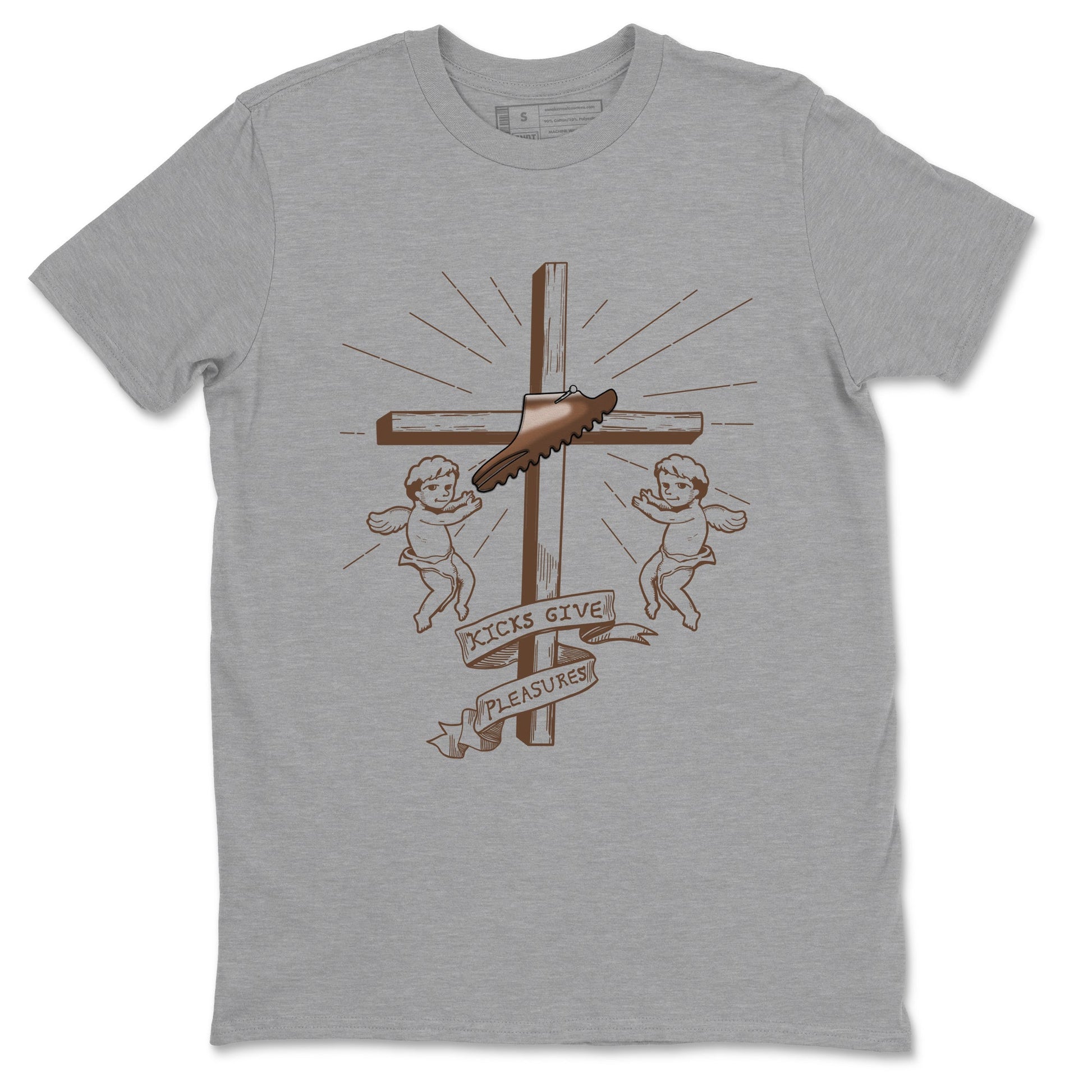 Yeezy Slide Flax shirts to match jordans Kicks Give You Pleasures sneaker match tees Yeezy Slide Flax SNRT Sneaker Tees streetwear brand Heather Grey 2 unisex cotton tee