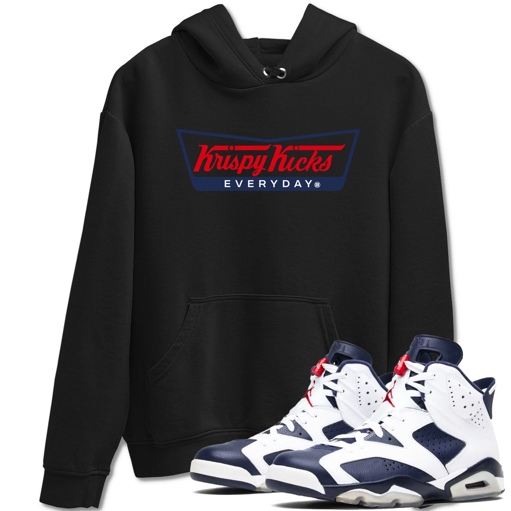 6s Olympic shirts to match jordans Krispy Kicks sneaker match tees Air Jordan 6 Olympic SNRT Sneaker Tees streetwear brand Black 1 unisex cotton tee