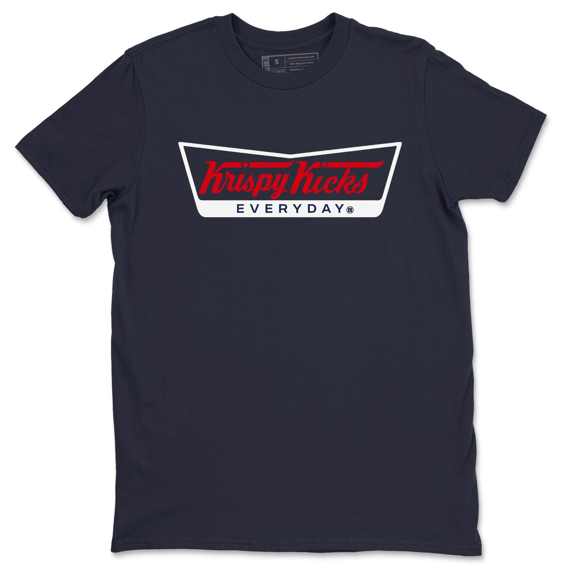 6s Olympic shirts to match jordans Krispy Kicks sneaker match tees Air Jordan 6 Olympic SNRT Sneaker Tees streetwear brand Navy 2 unisex cotton tee