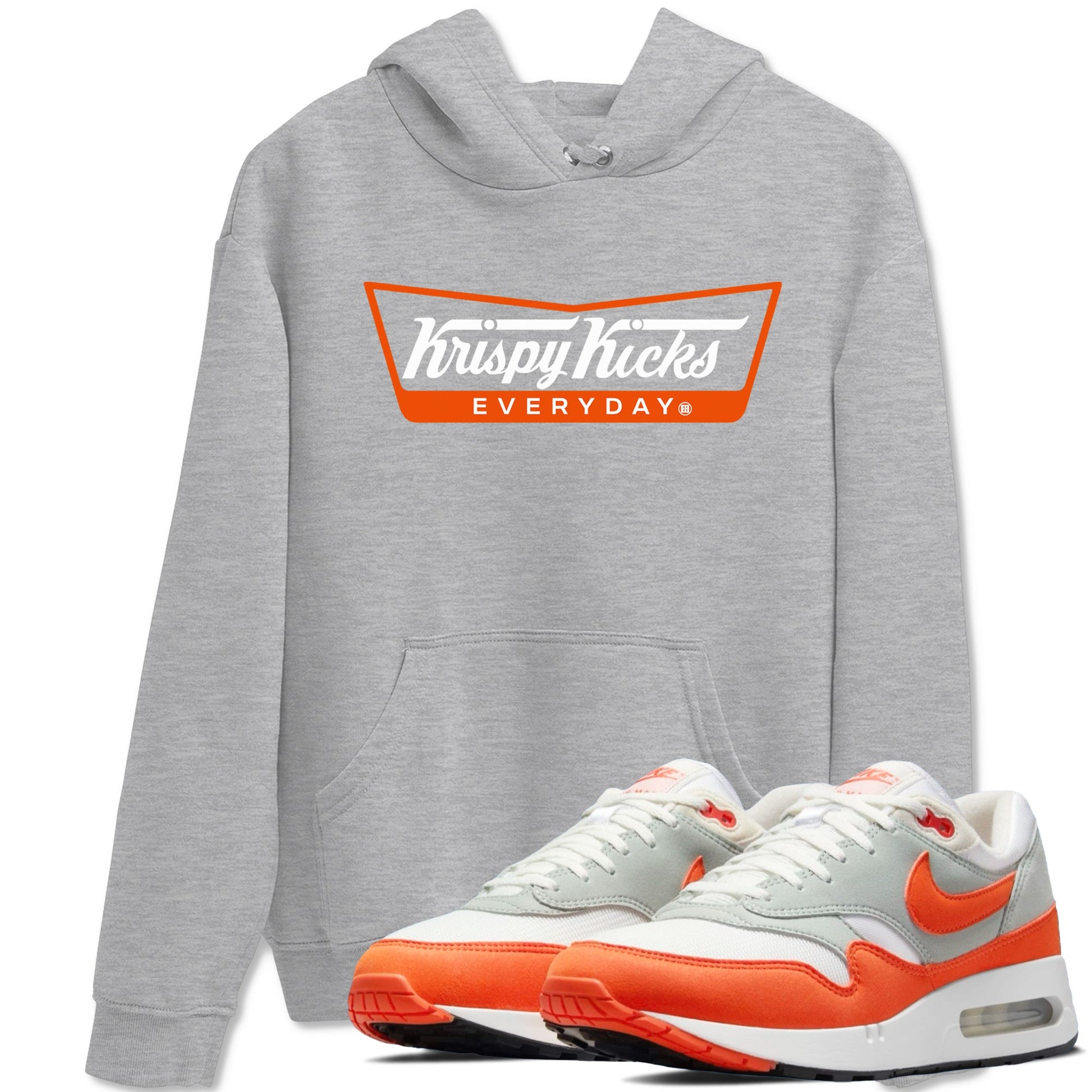 Air Max 1 OG '86 'Summit White and Cosmic Clay shirts to match jordans Krispy Kicks sneaker match tees Air Max 1 Cosmic Clay match shoes to clothes SNRT Sneaker Tees unisex cotton Heather Grey 1 shirts