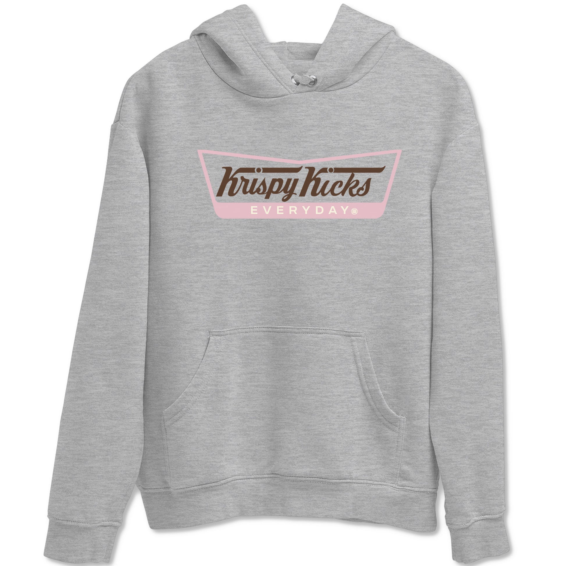 Dunk Cacao Wow And Pink Foam shirts to match jordans Krispy Kicks sneaker match tees Dunk Cacao Wow And Pink Foam SNRT Sneaker Tees streetwear brand Heather Grey 2 unisex cotton tee