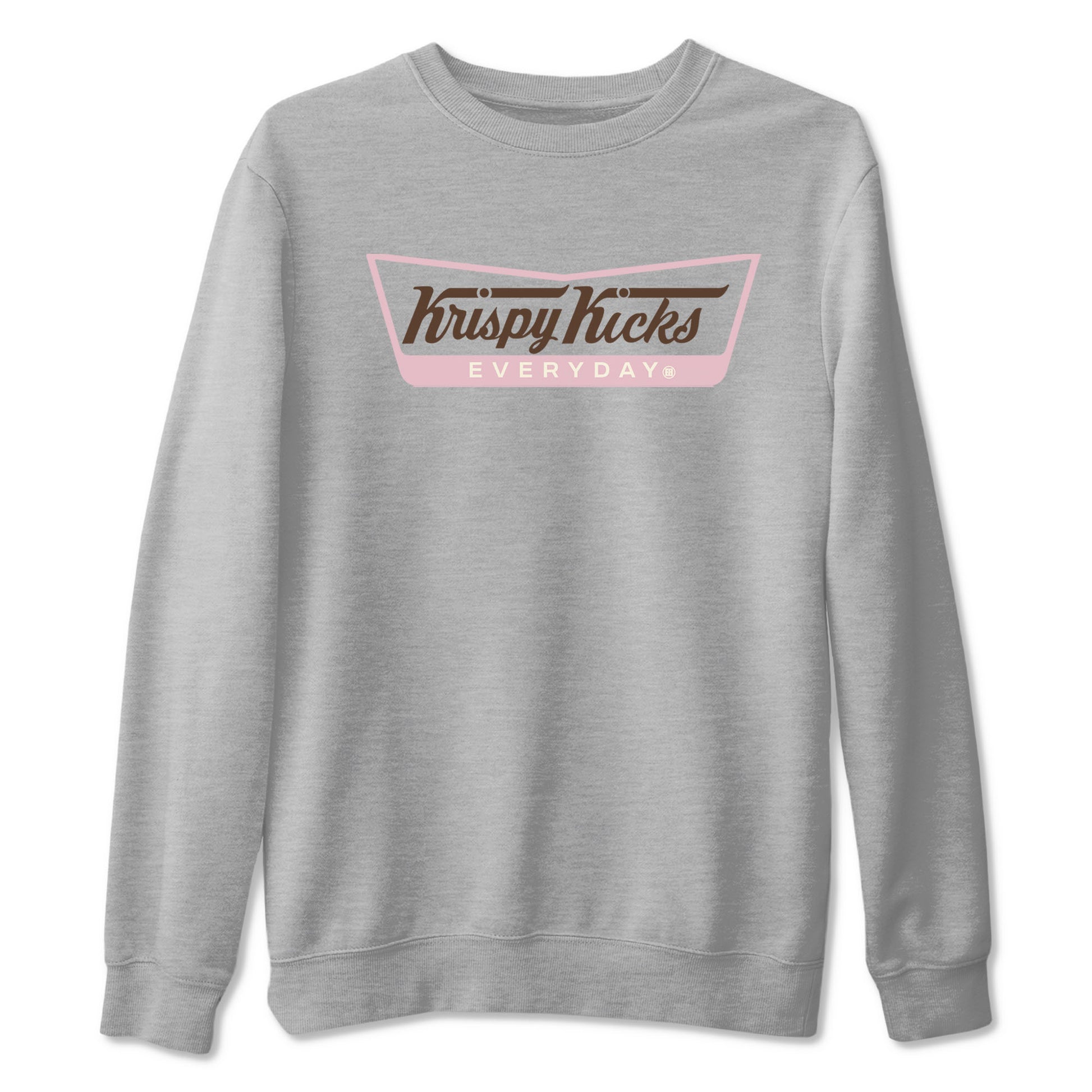Dunk Cacao Wow And Pink Foam shirts to match jordans Krispy Kicks sneaker match tees Dunk Cacao Wow And Pink Foam SNRT Sneaker Tees streetwear brand Heather Grey 2 unisex cotton tee