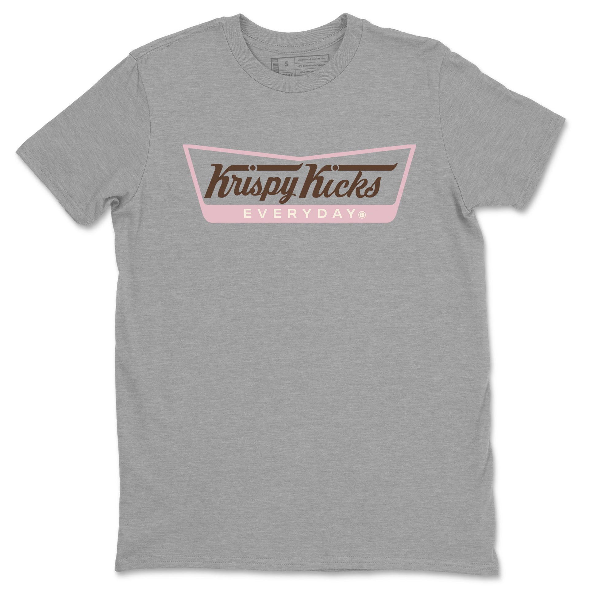 Dunk Cacao Wow And Pink Foam shirts to match jordans Krispy Kicks sneaker match tees Dunk Cacao Wow And Pink Foam SNRT Sneaker Tees streetwear brand Heather Grey 2 unisex cotton tee