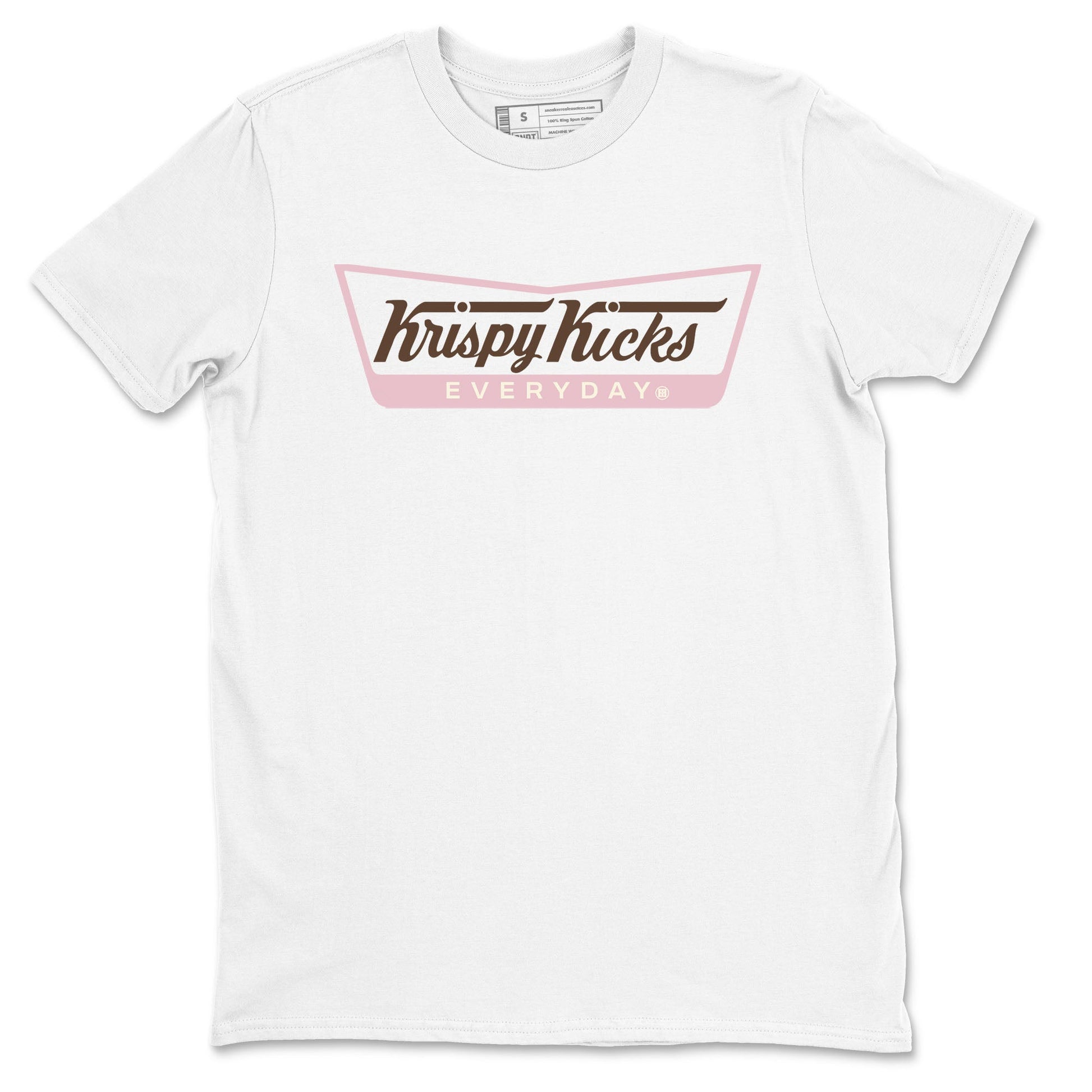 Dunk Cacao Wow And Pink Foam shirts to match jordans Krispy Kicks sneaker match tees Dunk Cacao Wow And Pink Foam SNRT Sneaker Tees streetwear brand White 2 unisex cotton tee