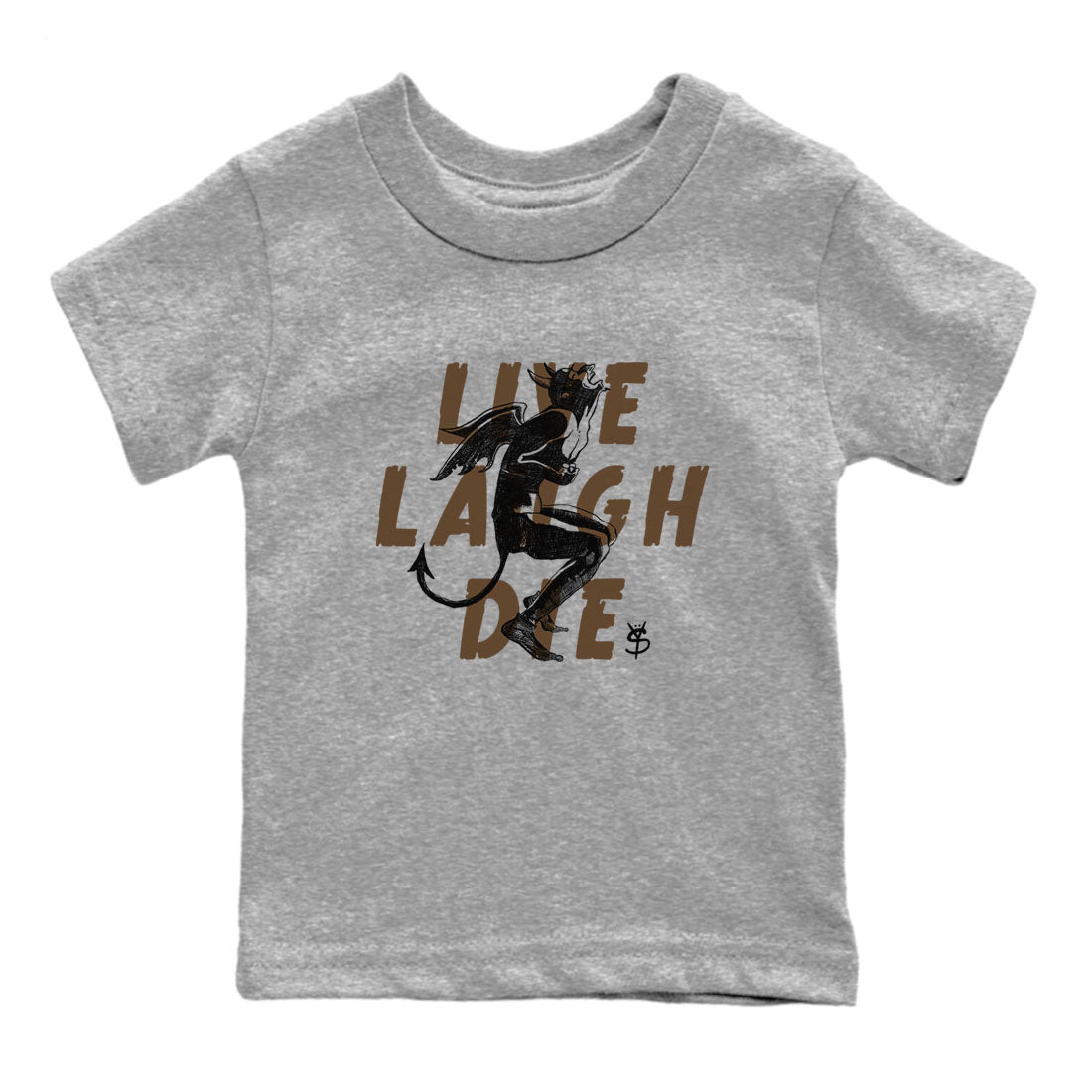 1s Mocha shirts to match jordans Laughing Devil unique Halloween sneaker tee Air Jordan 1 Mocha SNRT Sneaker Release Tees Youth Baby Heather Grey 2 crew neck shirts