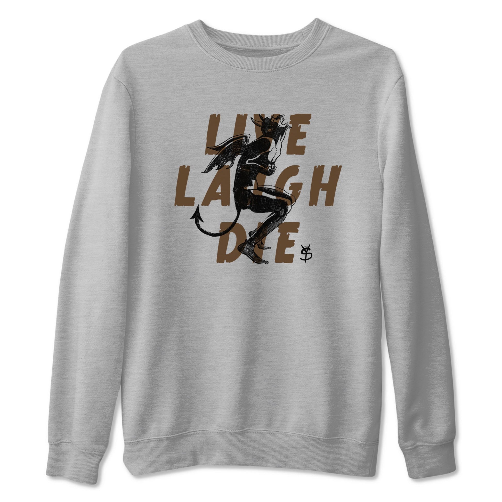 1s Mocha shirts to match jordans Laughing Devil unique Halloween sneaker tee Air Jordan 1 Mocha SNRT Sneaker Release Tees unisex cotton Heather Grey 2 crew neck shirts