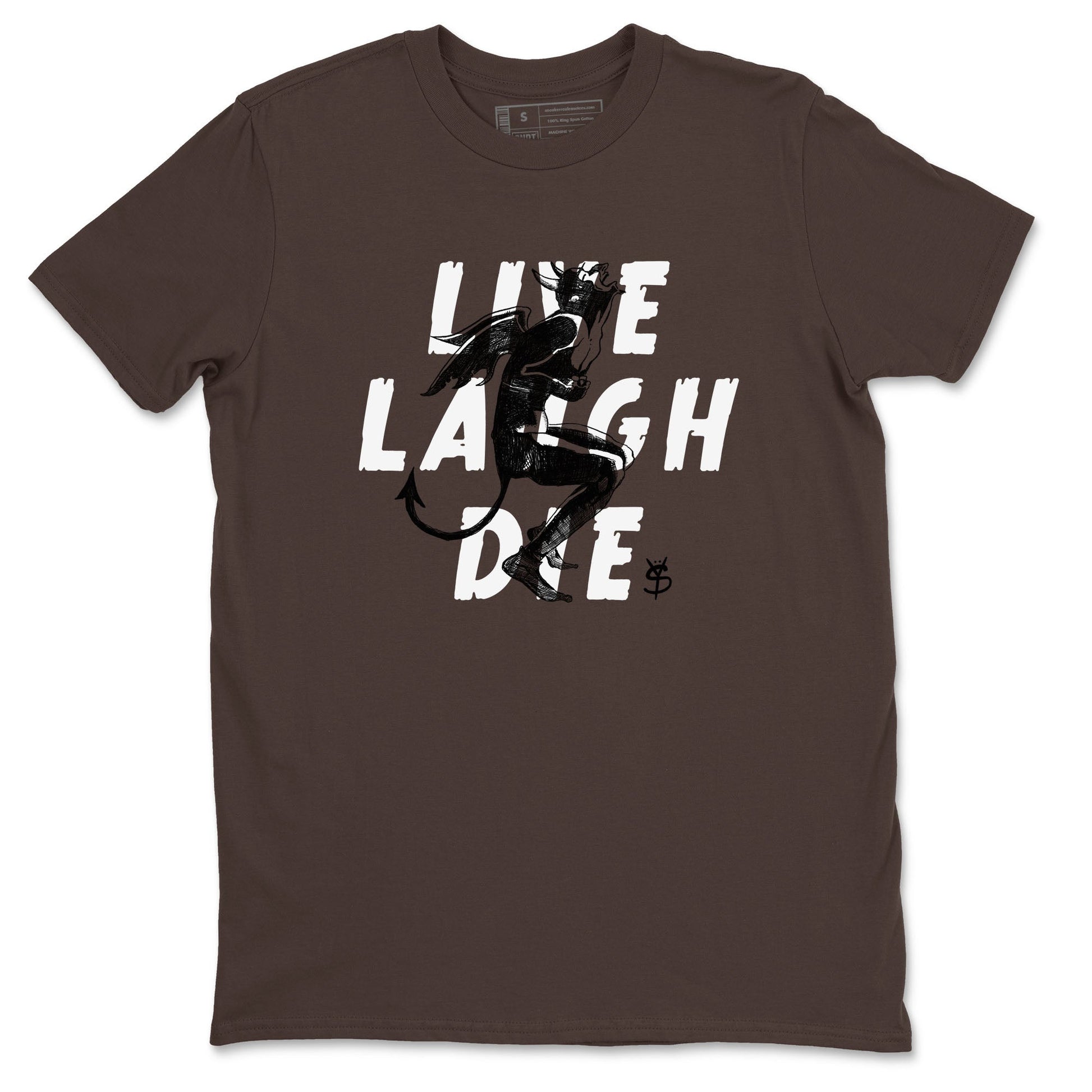 1s Mocha shirts to match jordans Laughing Devil unique Halloween sneaker tee Air Jordan 1 Mocha SNRT Sneaker Release Tees unisex cotton Dark Chocolate 2 crew neck shirts