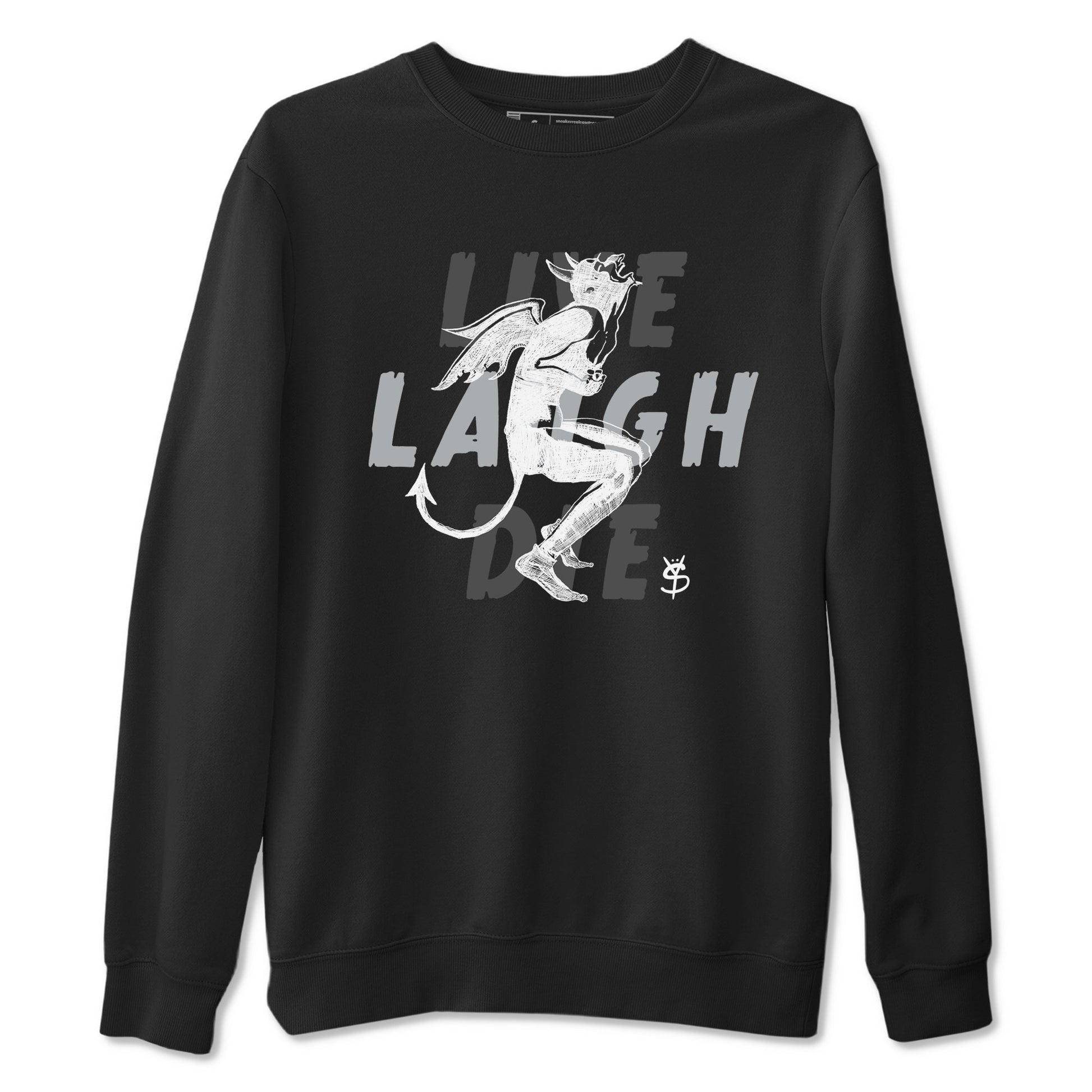 12s Black Wolf Grey shirts to match jordans Laughing Devil unique Halloween sneaker tee Air Jordan 12 Black Wolf Grey SNRT Sneaker Release Tees unisex cotton Black 2 crew neck shirts
