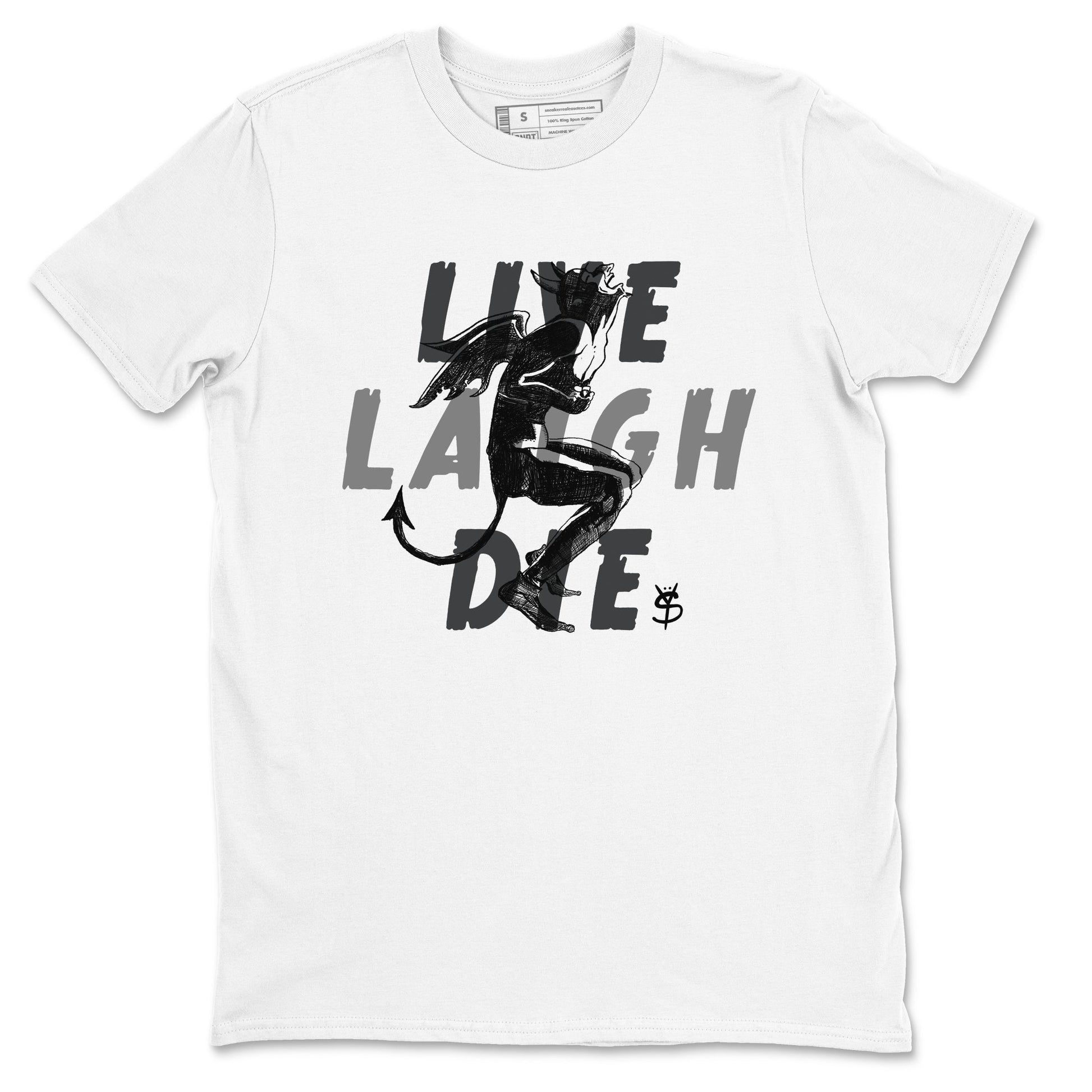 12s Black Wolf Grey shirts to match jordans Laughing Devil unique Halloween sneaker tee Air Jordan 12 Black Wolf Grey SNRT Sneaker Release Tees unisex cotton White 2 crew neck shirts