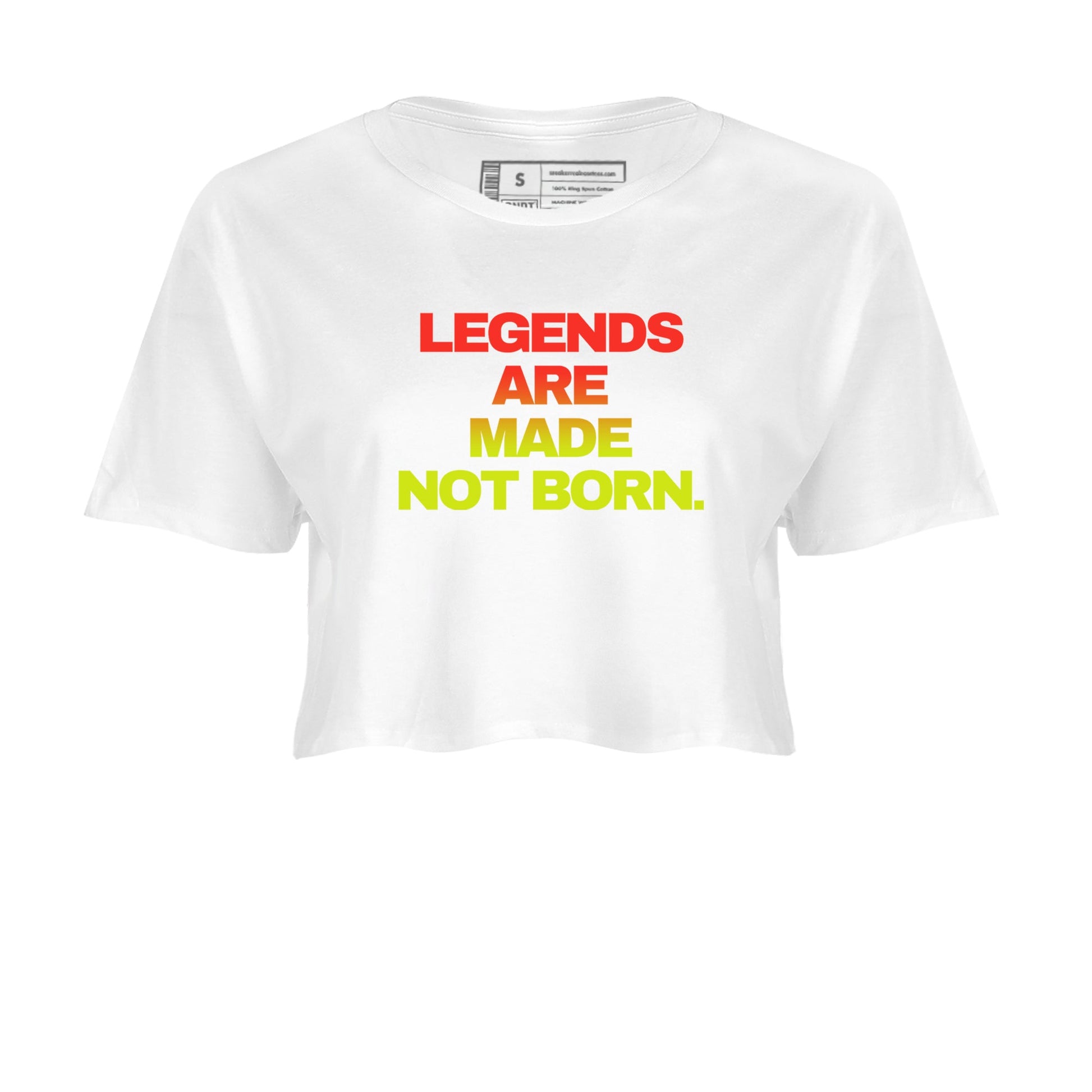 Sneaker Threads – Sneaker Tees To Match Nike JA 3 Under The Christmas Tree – Legends Are Made Not Born Crop Tee White 2. Perfect for Jordan releases 2025 colorways. PerfecPerfect for Ja Morant sneaker releases and Christmas 2025 colorways.