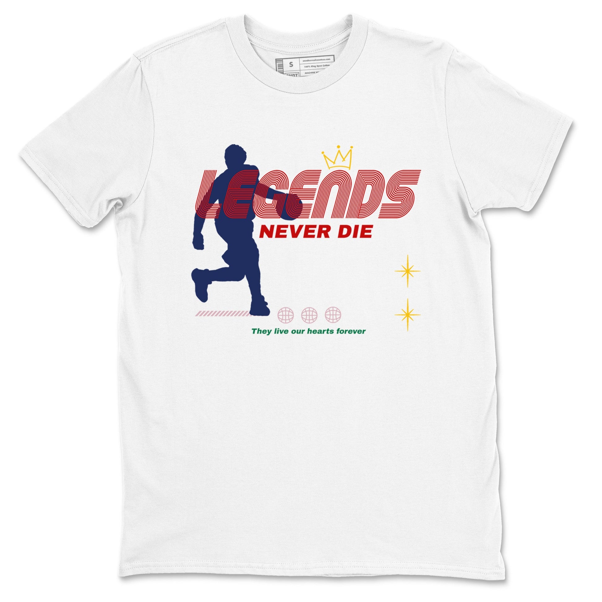 AF 3 Nigo shirtsto match jordans Legends Never Die sneaker match tees Air Force 3 Low x Nigo Blue Void and Tour Yellow match shoes to clothes SNRT Sneaker Tees unisex cotton White 2 shirts