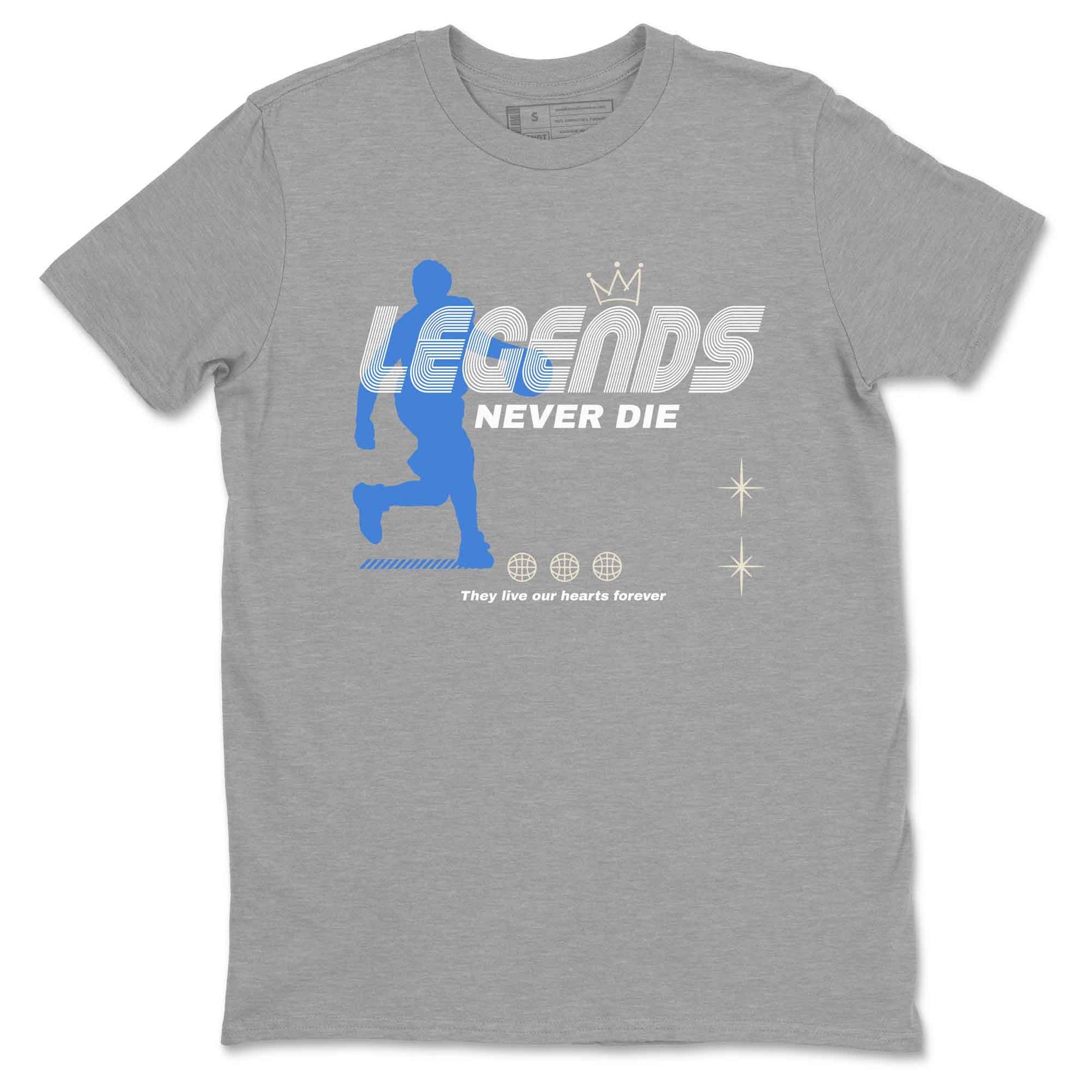 3s Lucky Shorts shirts to match jordans Legends Never Die best t shirts to wear with jordans Air Jordan 3 Lucky Shorts match shoes to clothes SNRT Sneaker Tees unisex cotton Heather Grey 2 shirts