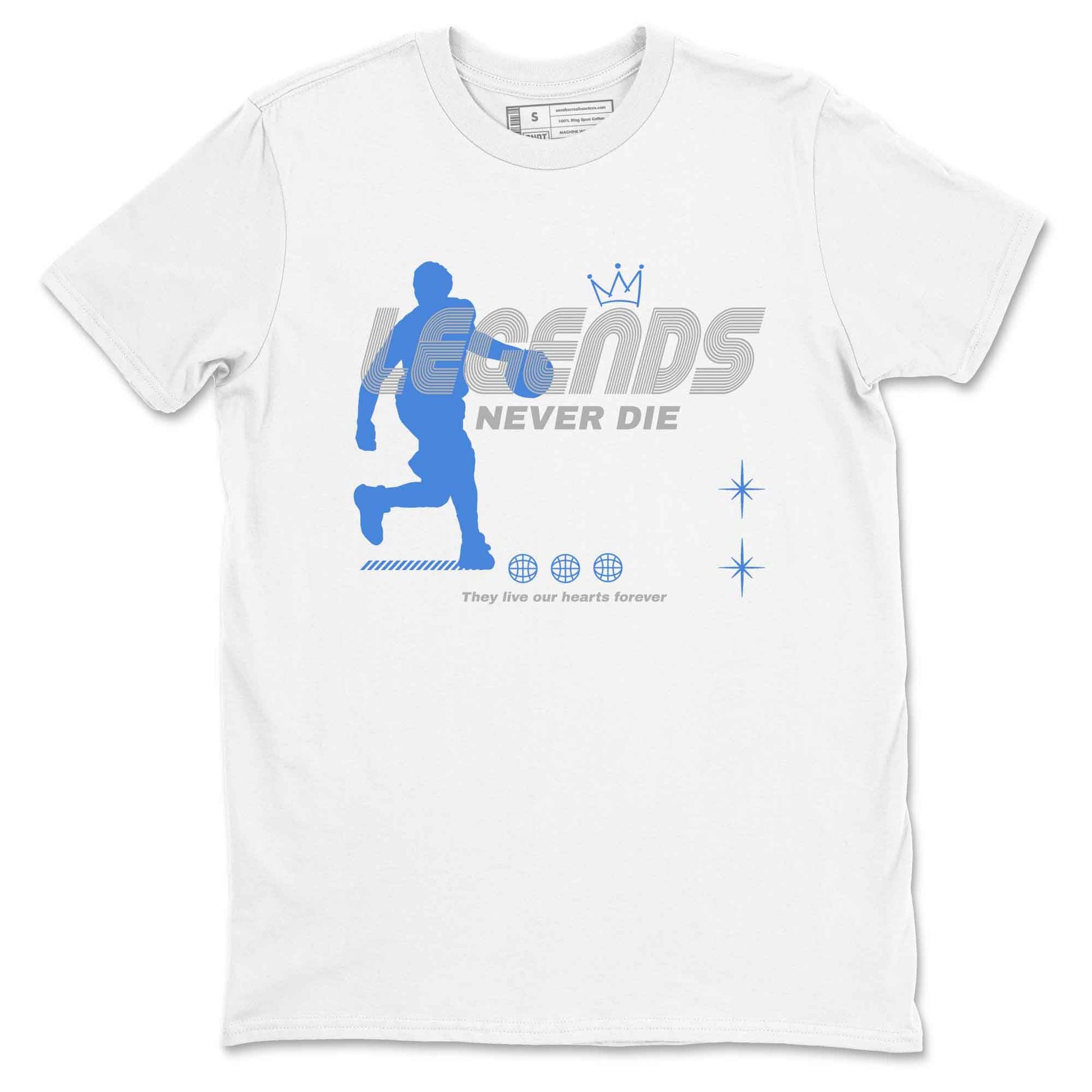3s Lucky Shorts shirts to match jordans Legends Never Die best t shirts to wear with jordans Air Jordan 3 Lucky Shorts match shoes to clothes SNRT Sneaker Tees unisex cotton White 2 shirts