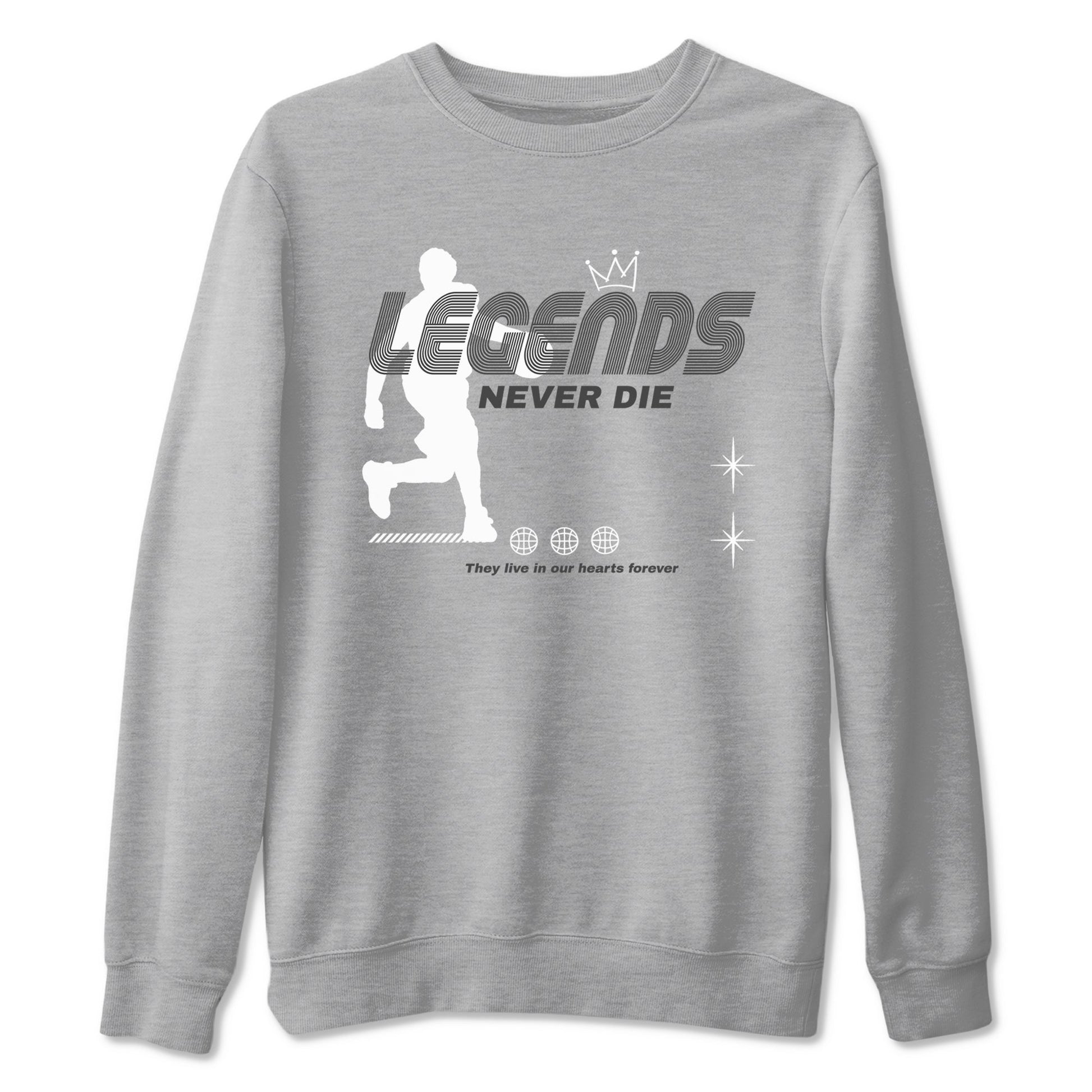 9s Cool Grey shirts to match jordans Legends Never Die sneaker match tees Air Jordan 9 Retro Cool Grey match shoes to clothes SNRT Sneaker Tees unisex cotton Heather Grey 2 shirts
