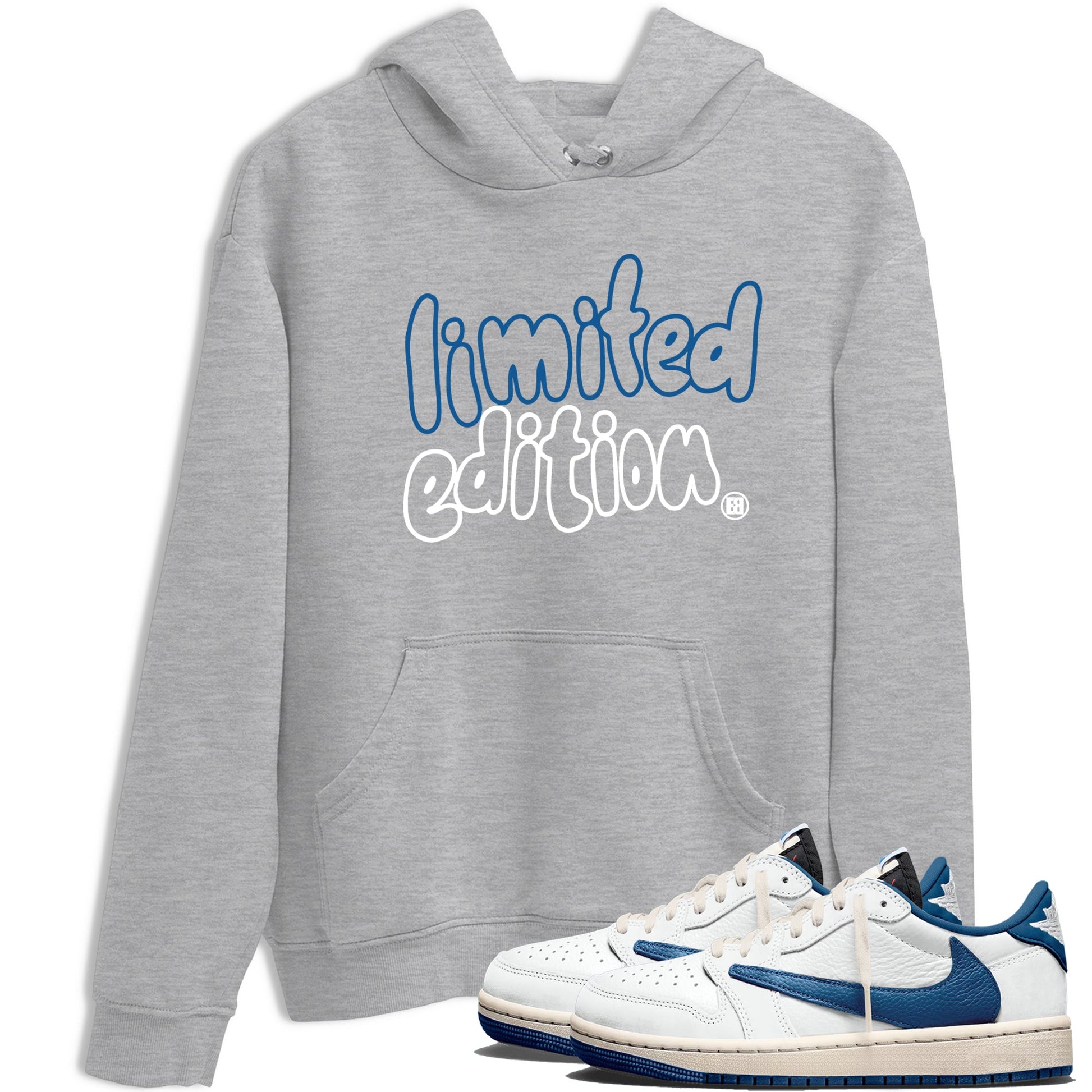 Sneaker match tees – Sneaker Tees To Match Air Jordan 1 Travis Scott Fragment Shoes – Limited Edition Tee Heather Grey 1