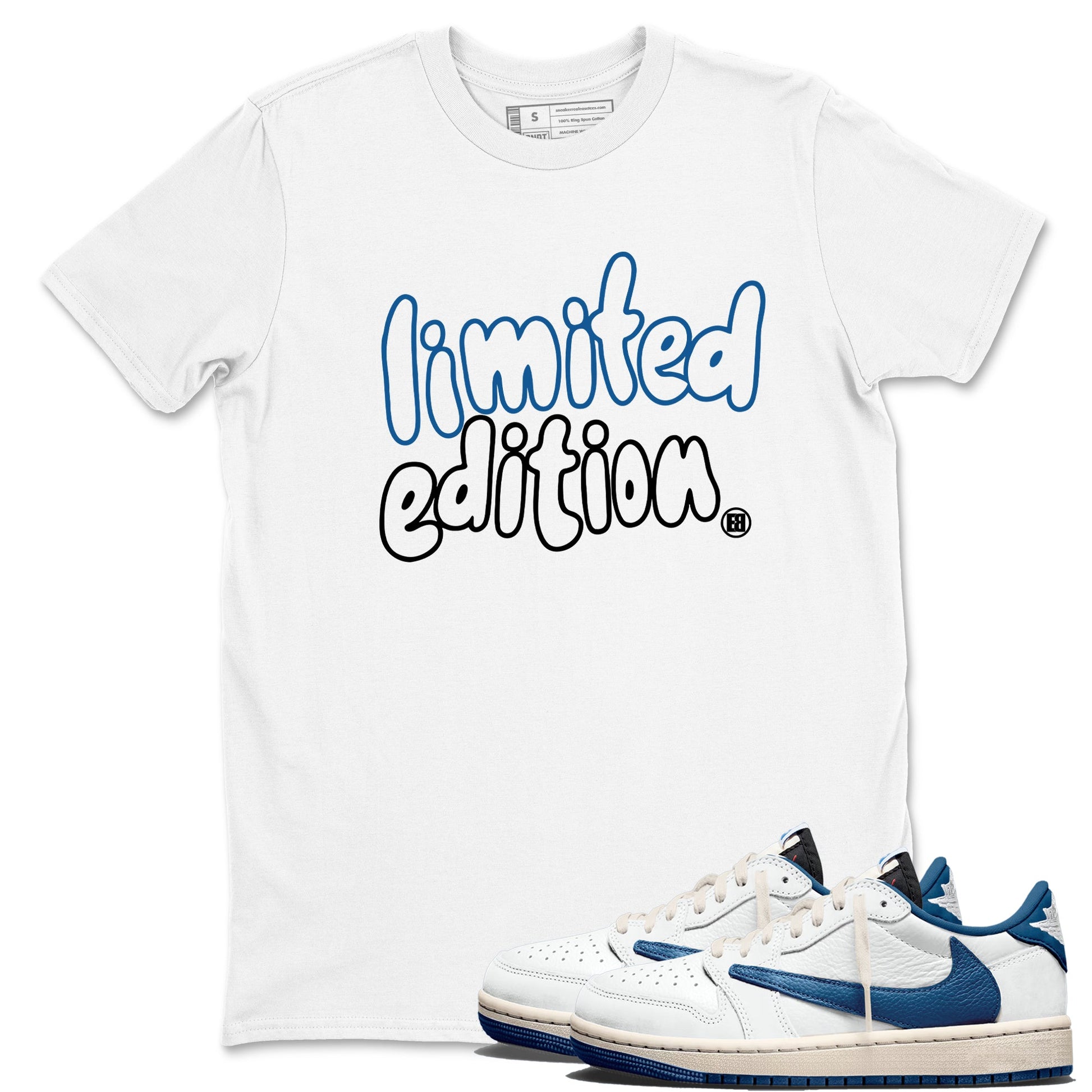 Sneaker match tees – Sneaker Tees To Match Air Jordan 1 Travis Scott Fragment Shoes – Limited Edition Tee White 1