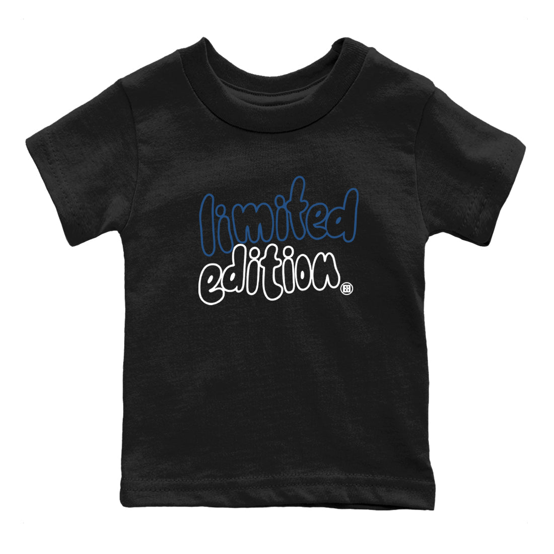 Sneaker match tees – Sneaker Tees To Match Air Jordan 12 French Blue Shoes – Limited Edition Kids T-Shirt Black 2
