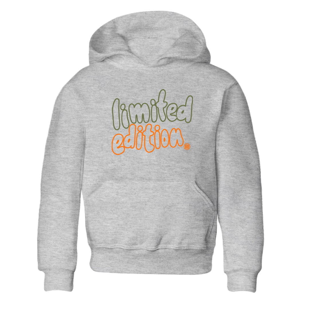 Sneaker match tees – Sneaker Tees To Match Undefeated inspired colorways Air Jordan 4 OG Olive Shoes – Limited Edition Kids T-Shirt Heather Grey 2