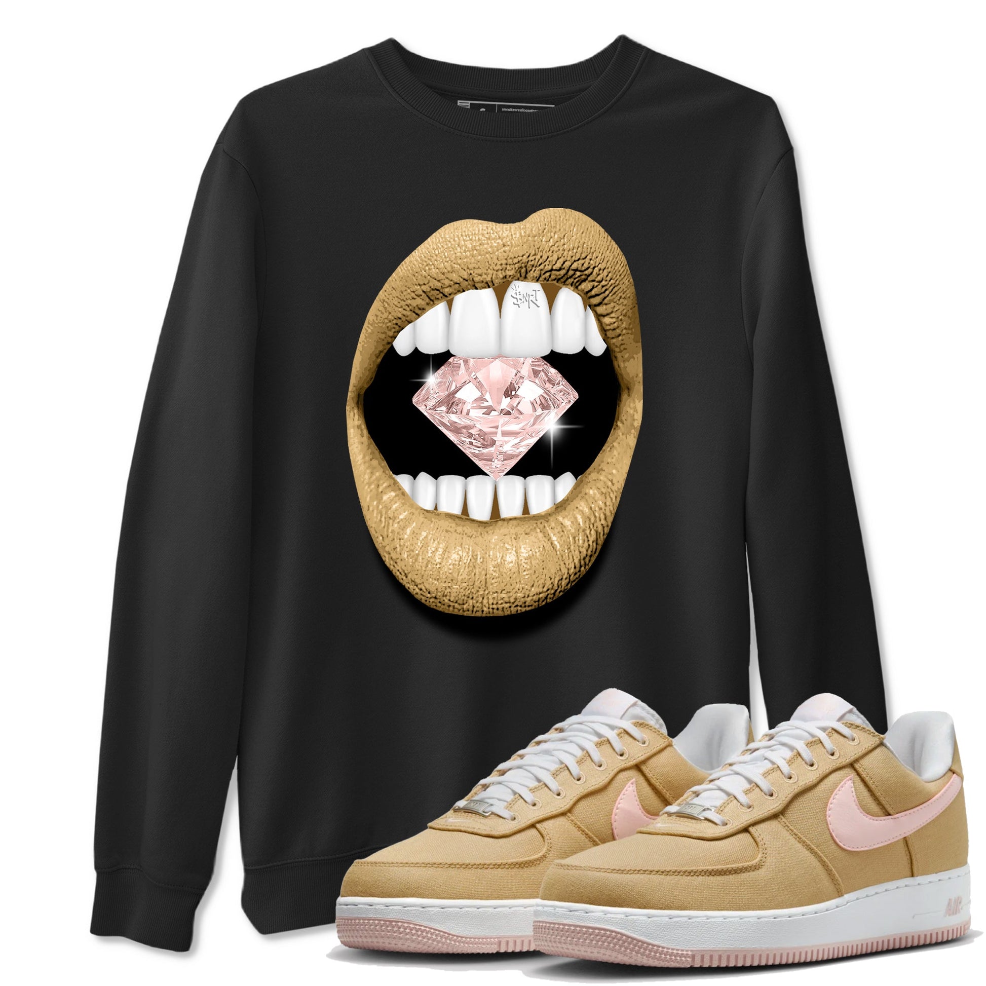 Air Force 1 Low Linen shirts to match jordans Lips Diamond sneaker match tees Air Force 1 Linen Graphic Shirts To Match AF1 SNRT Sneaker Tees unisex cotton Black 1 shirts