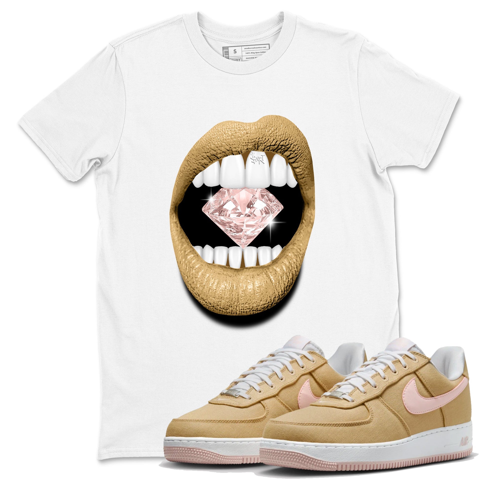 Air Force 1 Low Linen shirts to match jordans Lips Diamond sneaker match tees Air Force 1 Linen Graphic Shirts To Match AF1 SNRT Sneaker Tees unisex cotton White 1 shirts