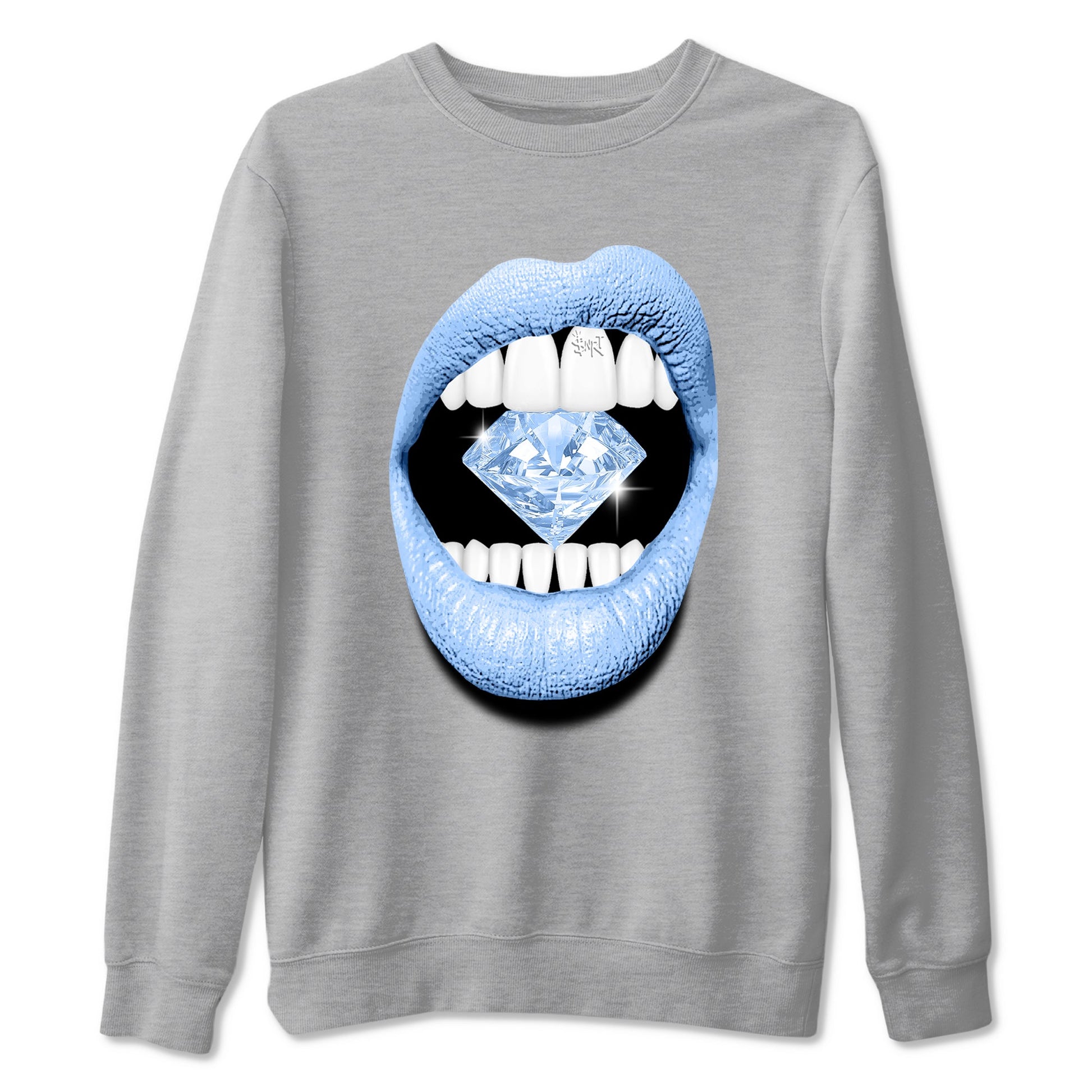 4s Forget Me Not shirts to match jordans Lips Diamond graphic tees Air Jordan 4 Forget Me Not match shoes to clothes SNRT Sneaker Tees unisex cotton Heather Grey 2 shirts