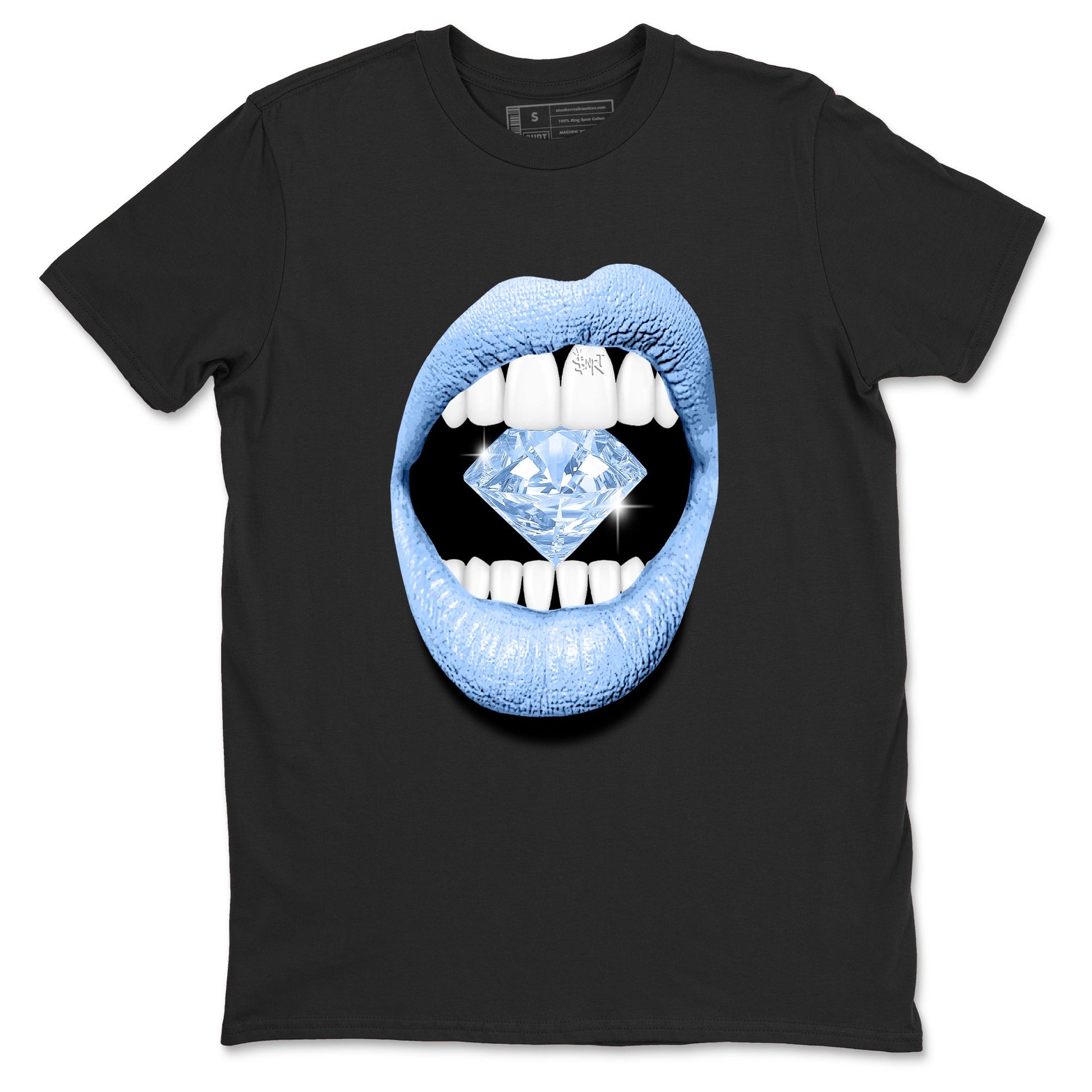 4s Forget Me Not shirts to match jordans Lips Diamond graphic tees Air Jordan 4 Forget Me Not match shoes to clothes SNRT Sneaker Tees unisex cotton Black 2 shirts