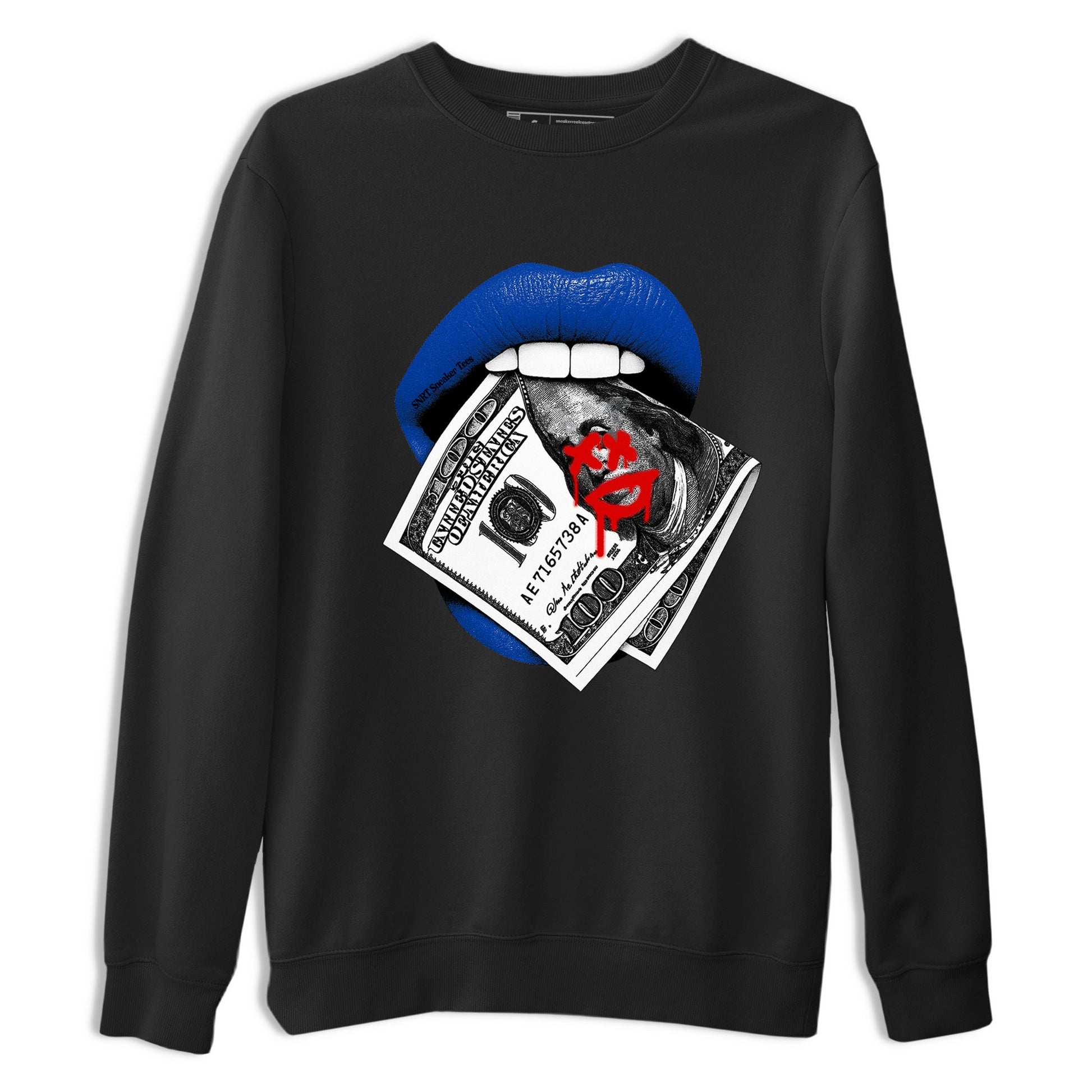 Sneaker match tees – Sneaker Tees To Match Jordan 4 Retro Rare Air Shoes – Lips Money Tee Black 2