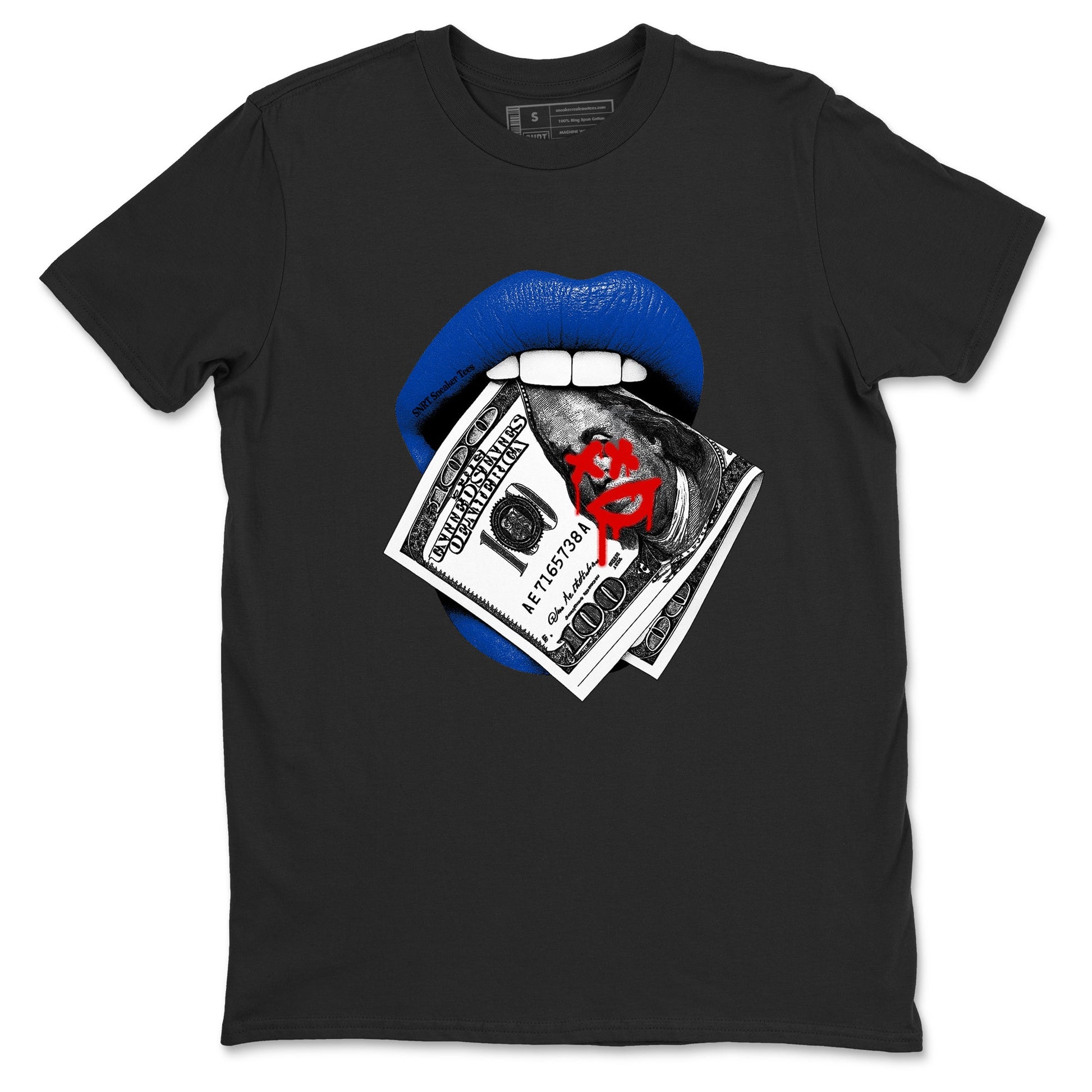 Sneaker match tees – Sneaker Tees To Match Jordan 4 Retro Rare Air Shoes – Lips Money Tee Black 2