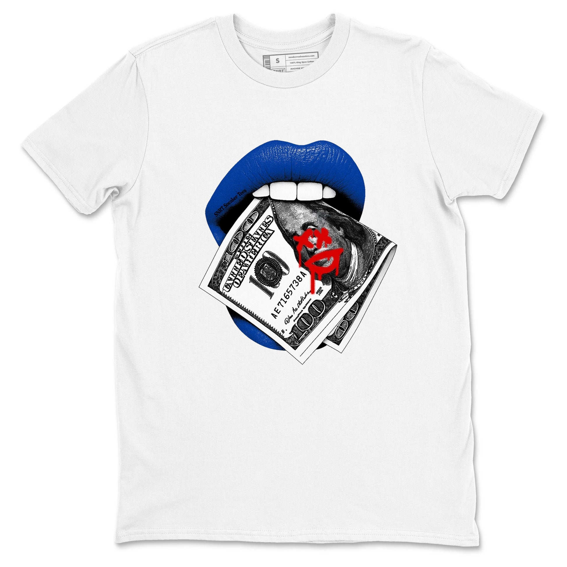 Sneaker match tees – Sneaker Tees To Match Jordan 4 Retro Rare Air Shoes – Lips Money Tee White 2