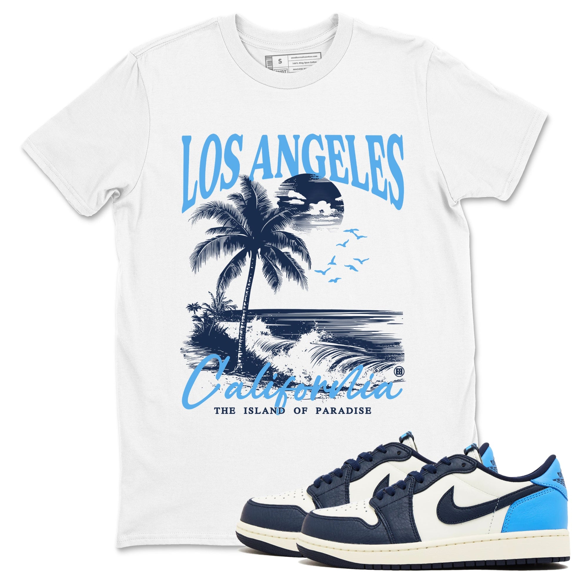 1s Obsidian shirts to match jordans Los Angeles California shirts to match Jordans AJ1 Retro Low OG Obsidian match shoes to clothes SNRT Sneaker Tees unisex cotton White 1 shirts