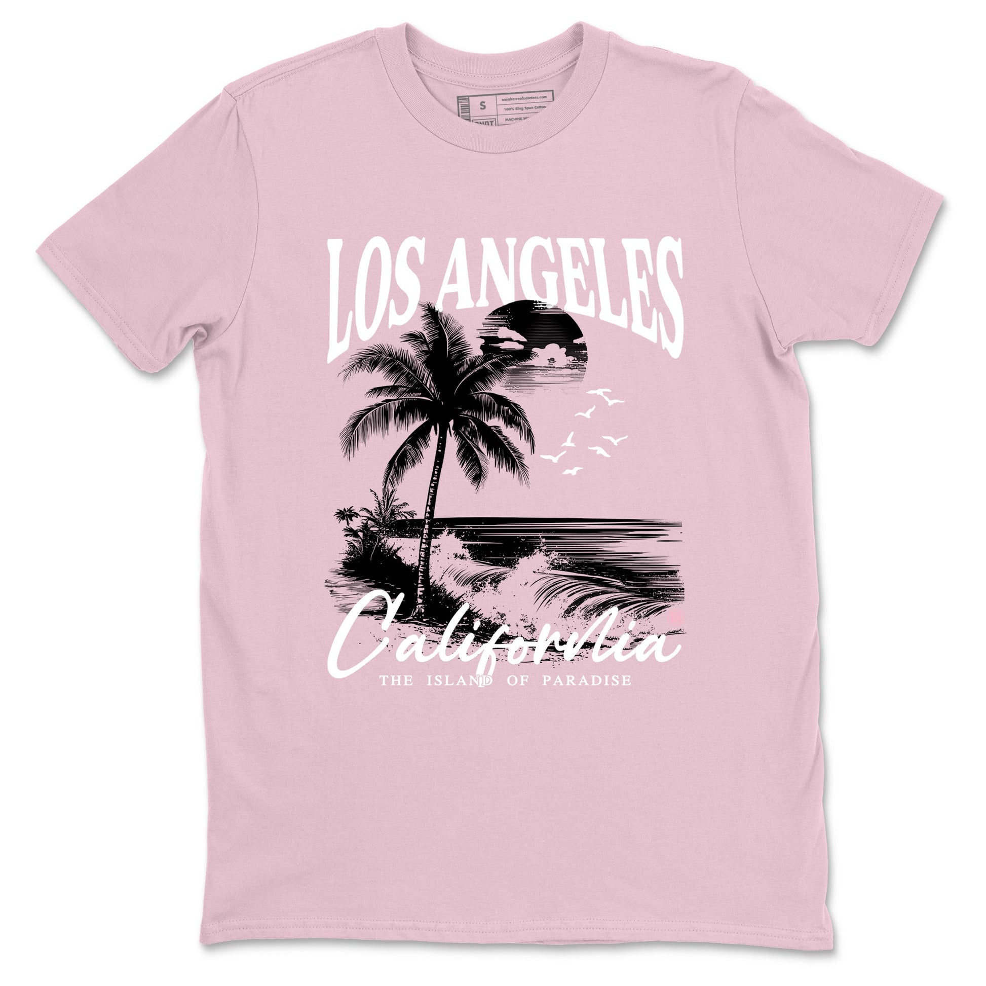 Sneaker match tees – Sneaker Tees To Match Air Jordan 5 35th Anniversary Shoes – Los Angeles California Tee Pink 2