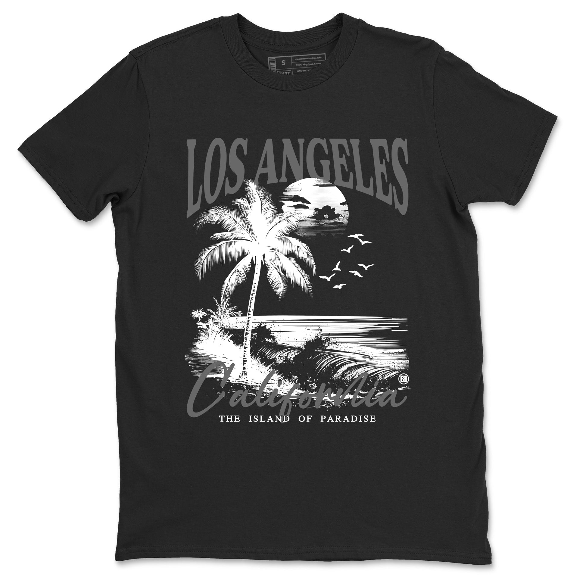 9s Cool Grey shirts to match jordans Los Angeles California best t shirts to wear with jordans AJ 9 Retro Cool Grey match shoes to clothes SNRT Sneaker Tees unisex cotton Black 2 shirts