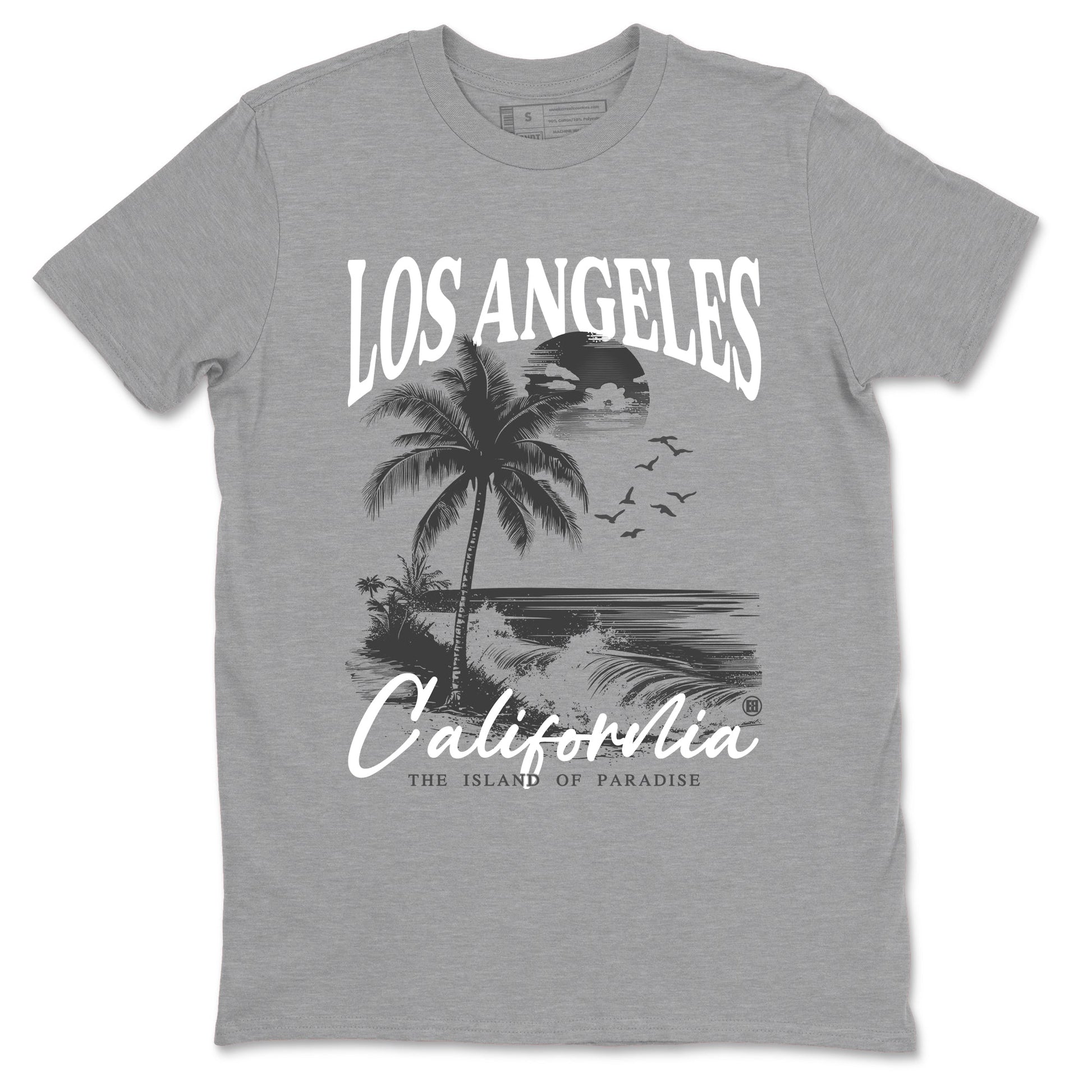 9s Cool Grey shirts to match jordans Los Angeles California best t shirts to wear with jordans AJ 9 Retro Cool Grey match shoes to clothes SNRT Sneaker Tees unisex cotton Heather Grey 2 shirts