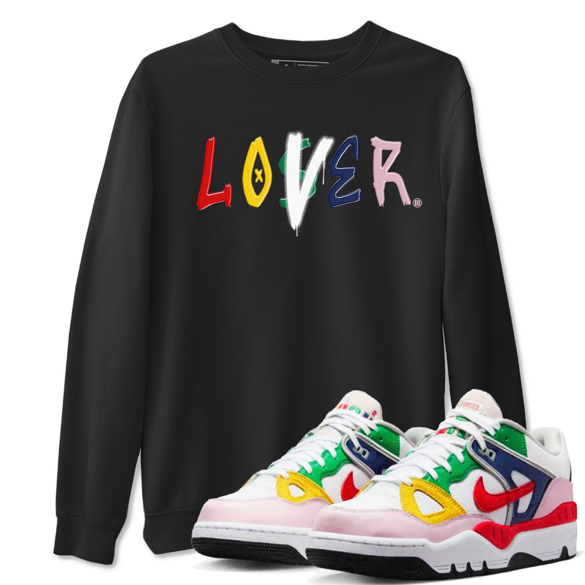 AF 3 Nigo shirtsto match jordans Loser Lover sneaker match tees Air Force 3 Low x Nigo Blue Void and Tour Yellow match shoes to clothes SNRT Sneaker Tees unisex cotton Black 1 shirts