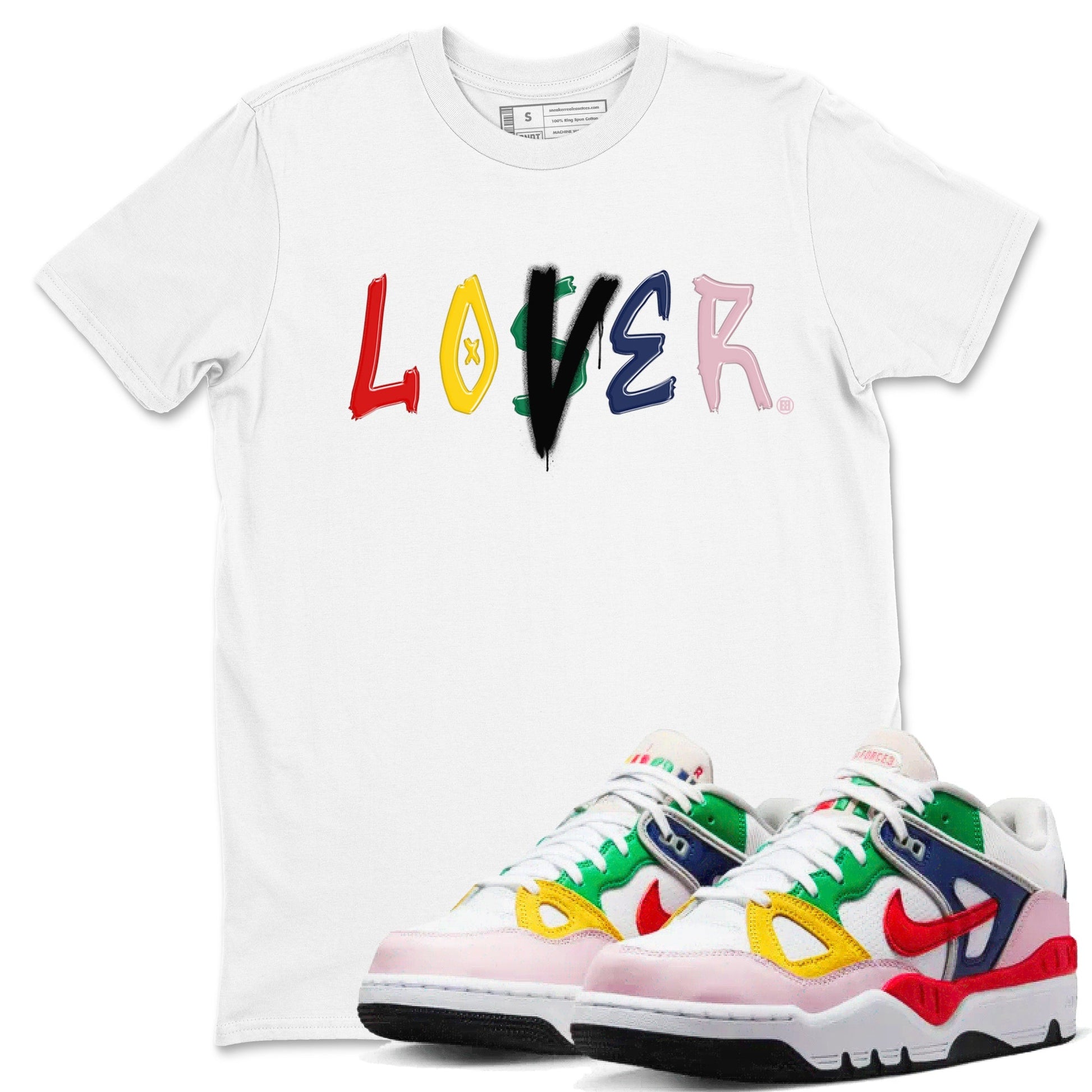 AF 3 Nigo shirtsto match jordans Loser Lover sneaker match tees Air Force 3 Low x Nigo Blue Void and Tour Yellow match shoes to clothes SNRT Sneaker Tees unisex cotton White 1 shirts
