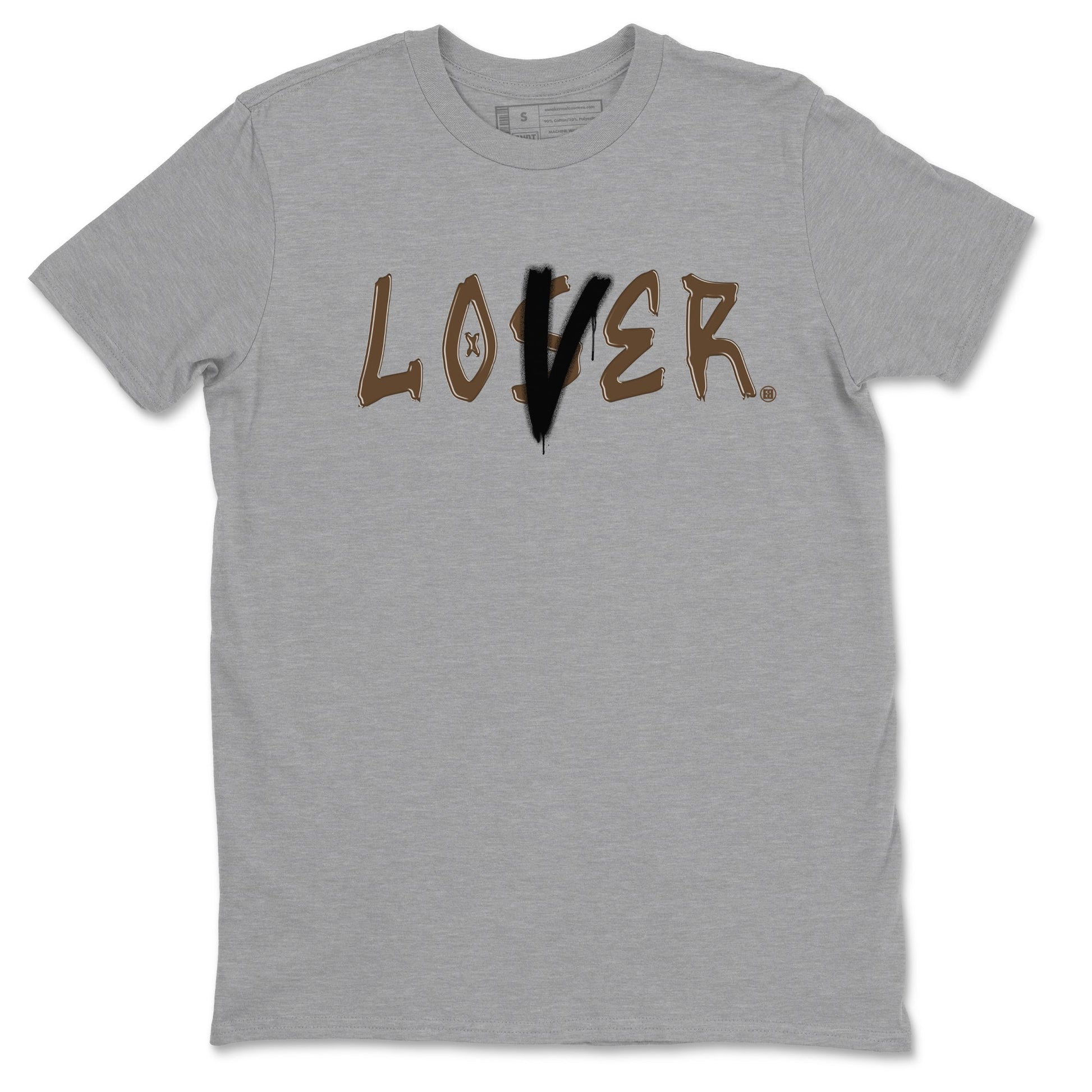 1s Mocha shirts to match jordans Loser Lover sneaker match tees Air Jordan 1 Low Mocha SNRT Sneaker Release Tees unisex cotton Heather Grey 2 crew neck shirts