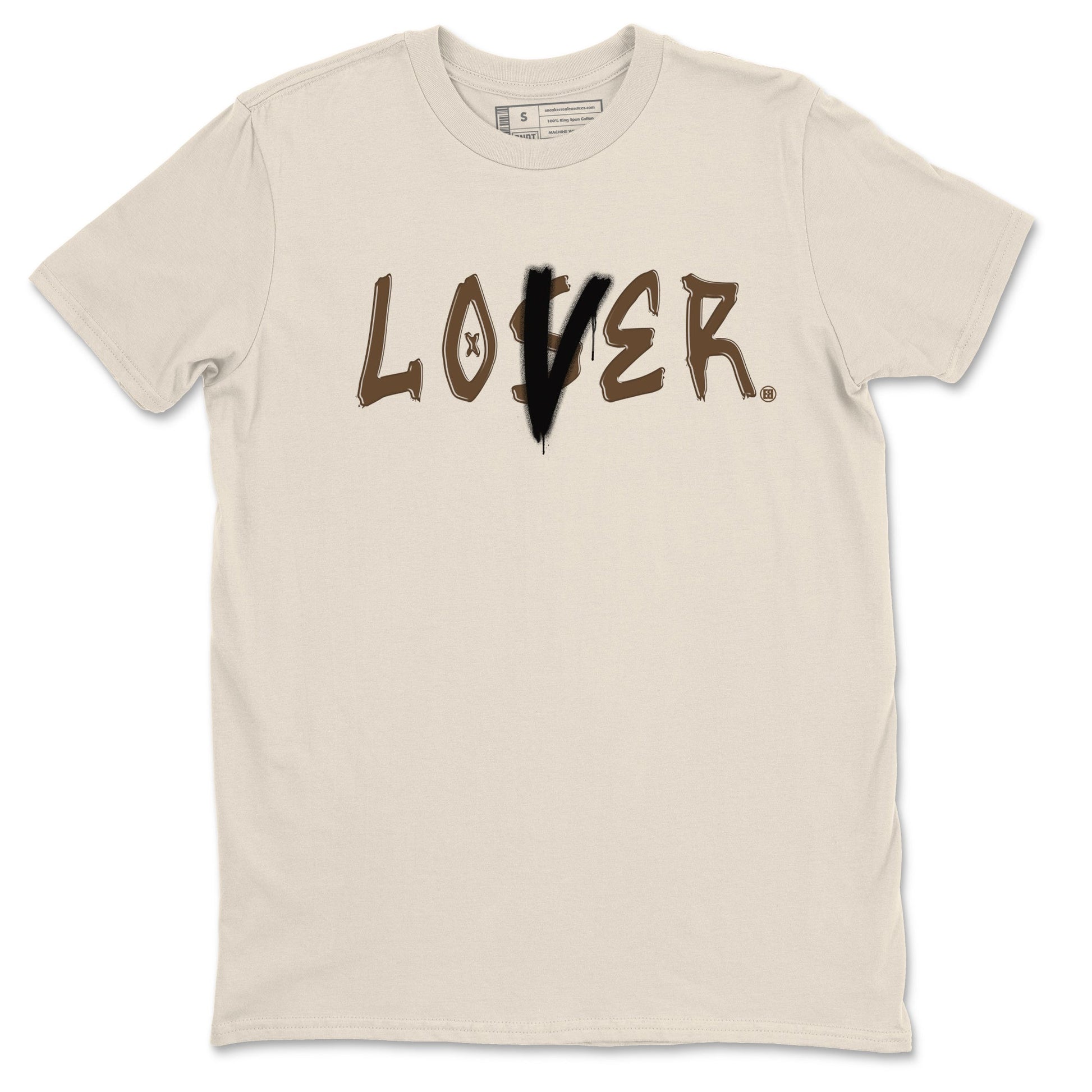 1s Mocha shirts to match jordans Loser Lover sneaker match tees Air Jordan 1 Low Mocha SNRT Sneaker Release Tees unisex cotton Natural 2 crew neck shirts