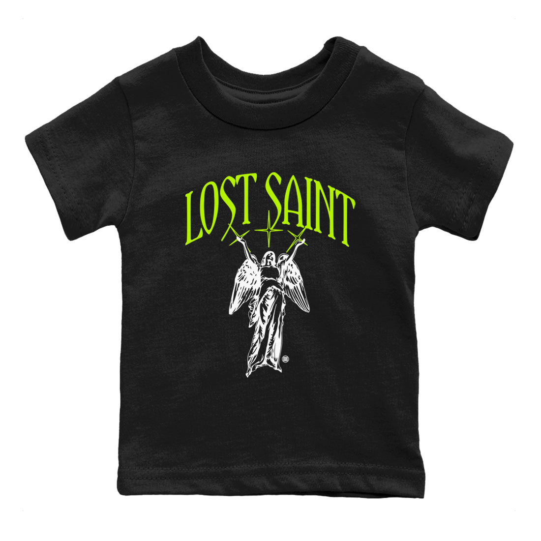 Air Force 1 Volt shirts to match jordans Lost Saint graphic tees Air Force 1 Volt t shirts to match sneakers SNRT Sneaker Tees Youth Baby Black 2 tee