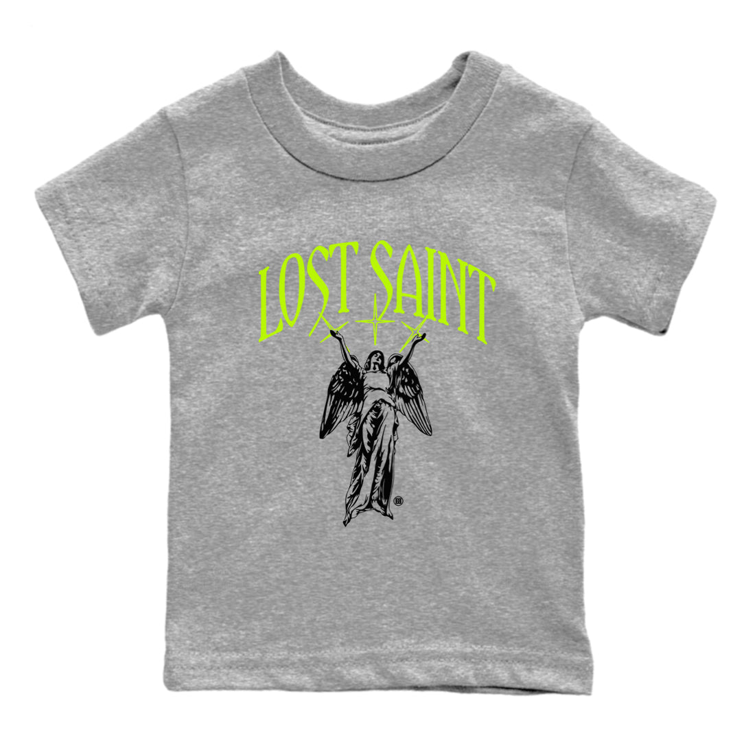 Air Force 1 Volt shirts to match jordans Lost Saint graphic tees Air Force 1 Volt t shirts to match sneakers SNRT Sneaker Tees Youth Baby Heather Grey 2 tee