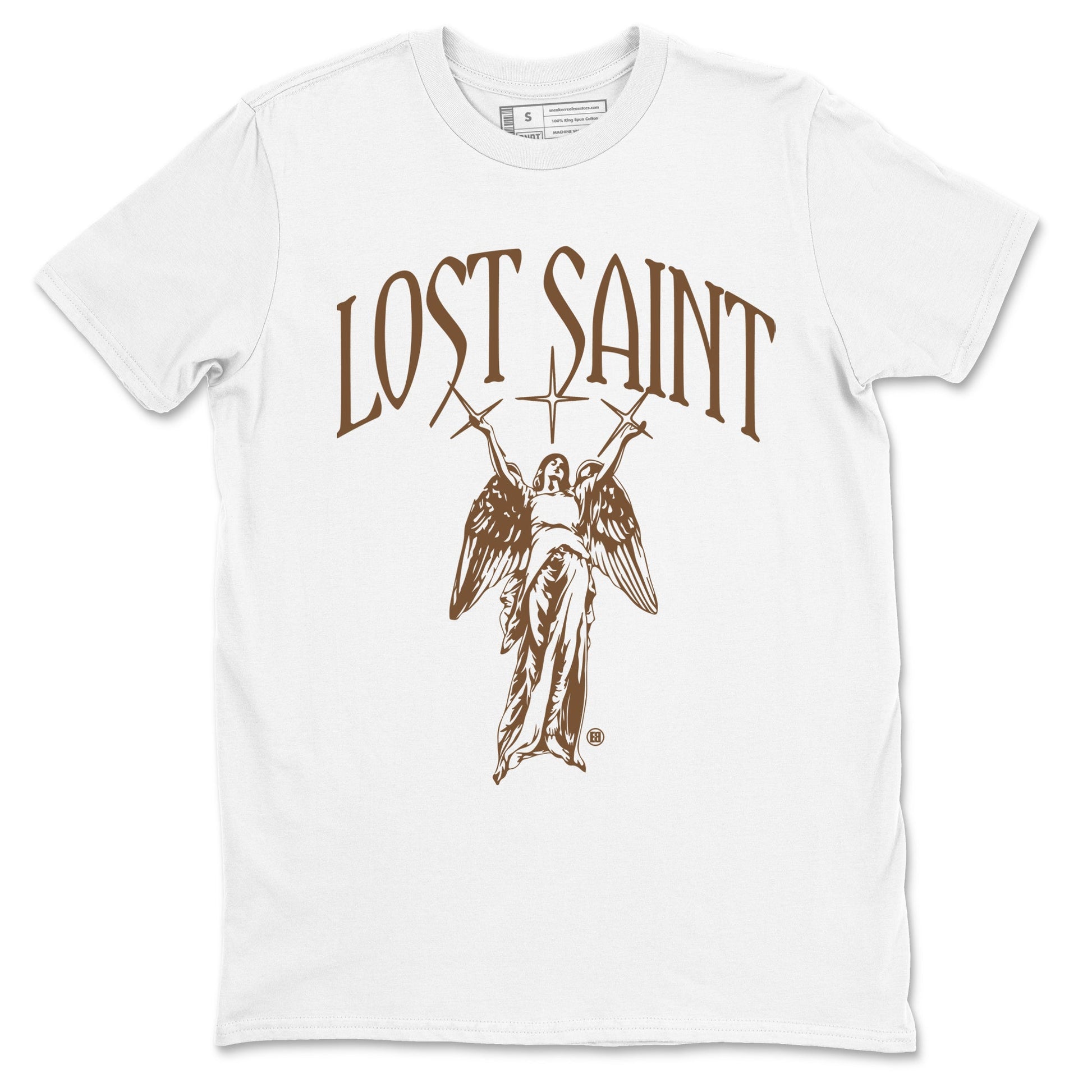 Jordan Jumpman Jack Travis Scott Dark Mocha shirts to match jordans Lost Saint graphic tees Jordan Jumpman Jack Travis Scott Dark Mocha t shirts to match sneakers SNRT Sneaker Tees unisex cotton White 2 shirts
