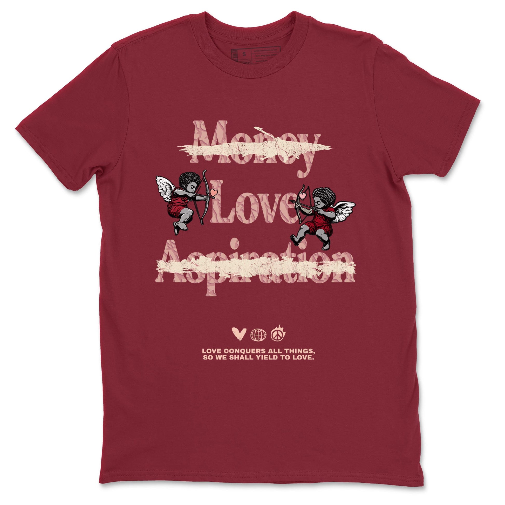 3s Valentines Day shirts to match jordans Love Conquers All Things best t shirts to wear with jordans Air Jordan 3 Valentines Day match shoes to clothes SNRT Sneaker Tees unisex cotton Cardinal 2 shirts