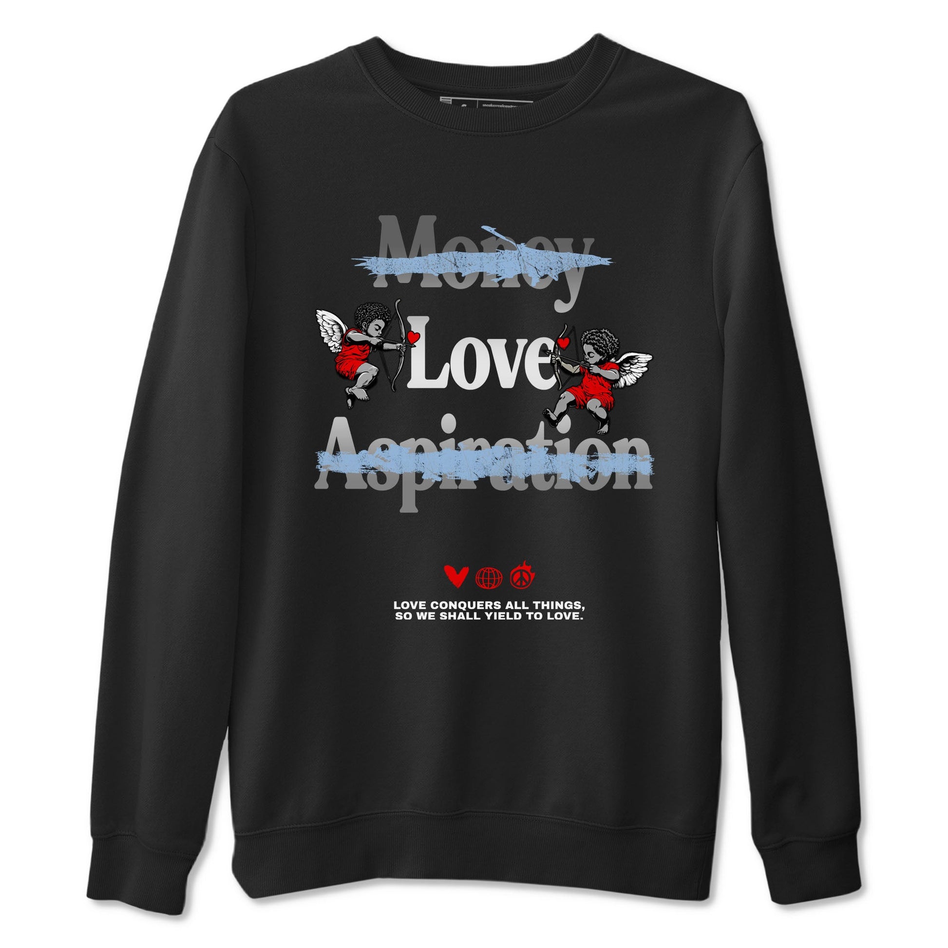 AJ5 Reimagined shirts to match jordans Love Conquers All Things best t shirts to wear with jordans Air Jordan 5 Retro OG Reimagined match shoes to clothes SNRT Sneaker Tees unisex cotton Black 2 shirts