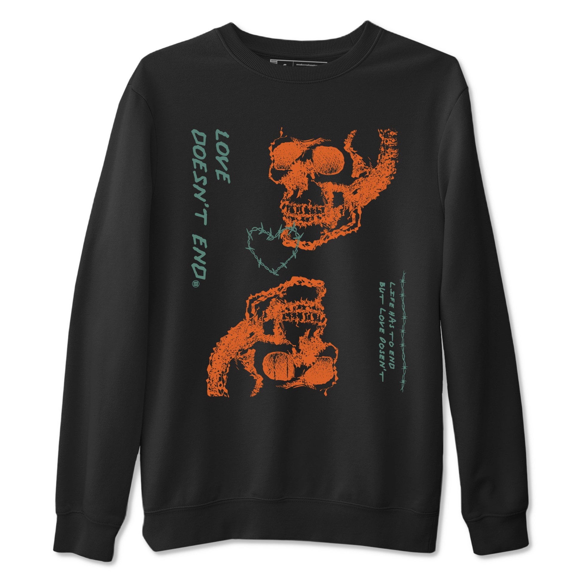 Dunk Low Ceramic shirts to match jordans Love Doesn't End sneaker match tees Dunk Ceramic match shoes to clothes SNRT Sneaker Tees unisex cotton Black 2 shirts