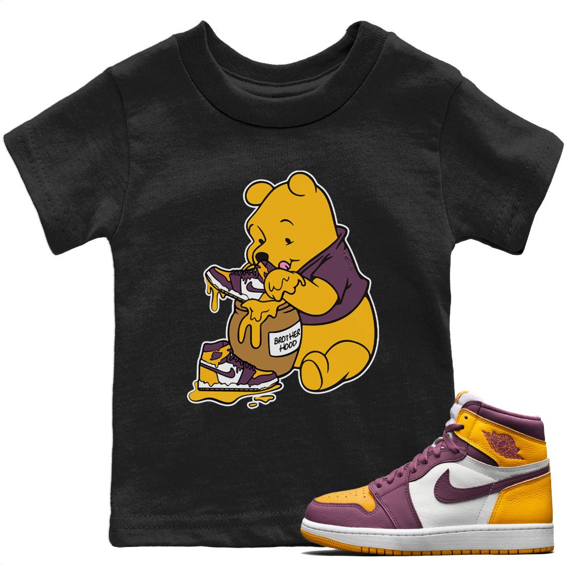 Love Honey Kids Tops - Air Jordan 1 Brotherhood - SNRT Sneaker Tee