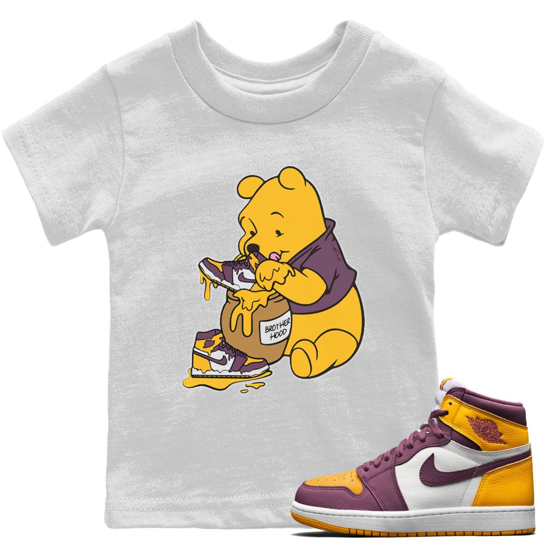 Love Honey Kids Tops - Air Jordan 1 Brotherhood - SNRT Sneaker Tee