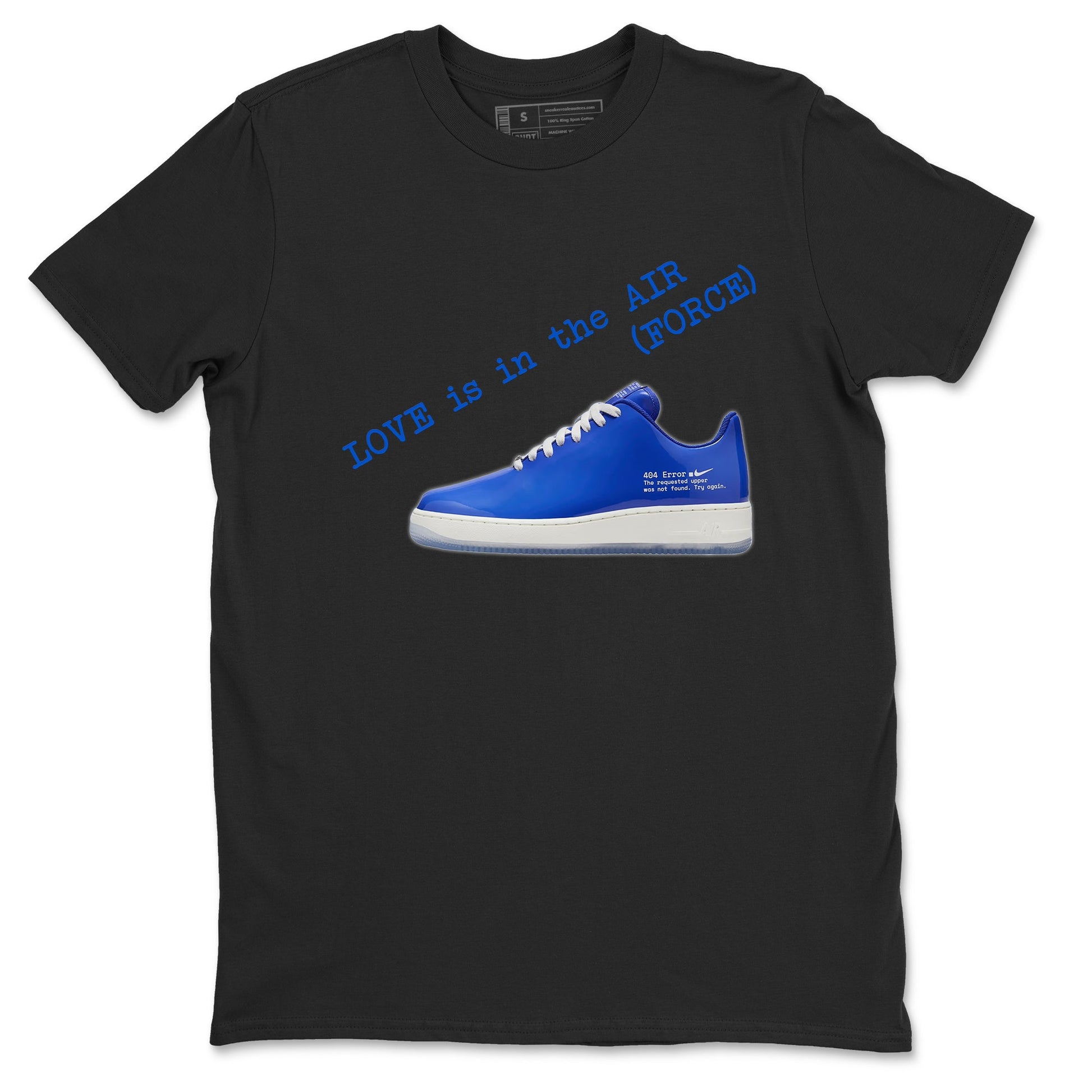Air Force 1 404 Error shirt to match jordans Love Is In The Air sneaker tees Air Force 1 404 Error SNRT Sneaker Release Tees unisex cotton Black 2 crew neck shirt