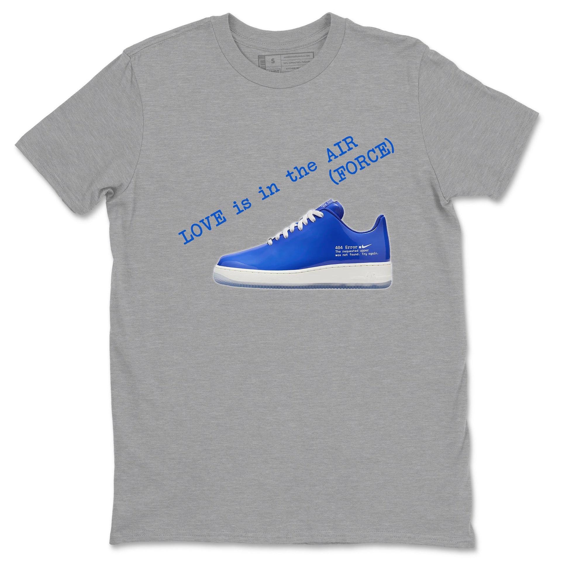 Air Force 1 404 Error shirt to match jordans Love Is In The Air sneaker tees Air Force 1 404 Error SNRT Sneaker Release Tees unisex cotton Heather Grey 2 crew neck shirt