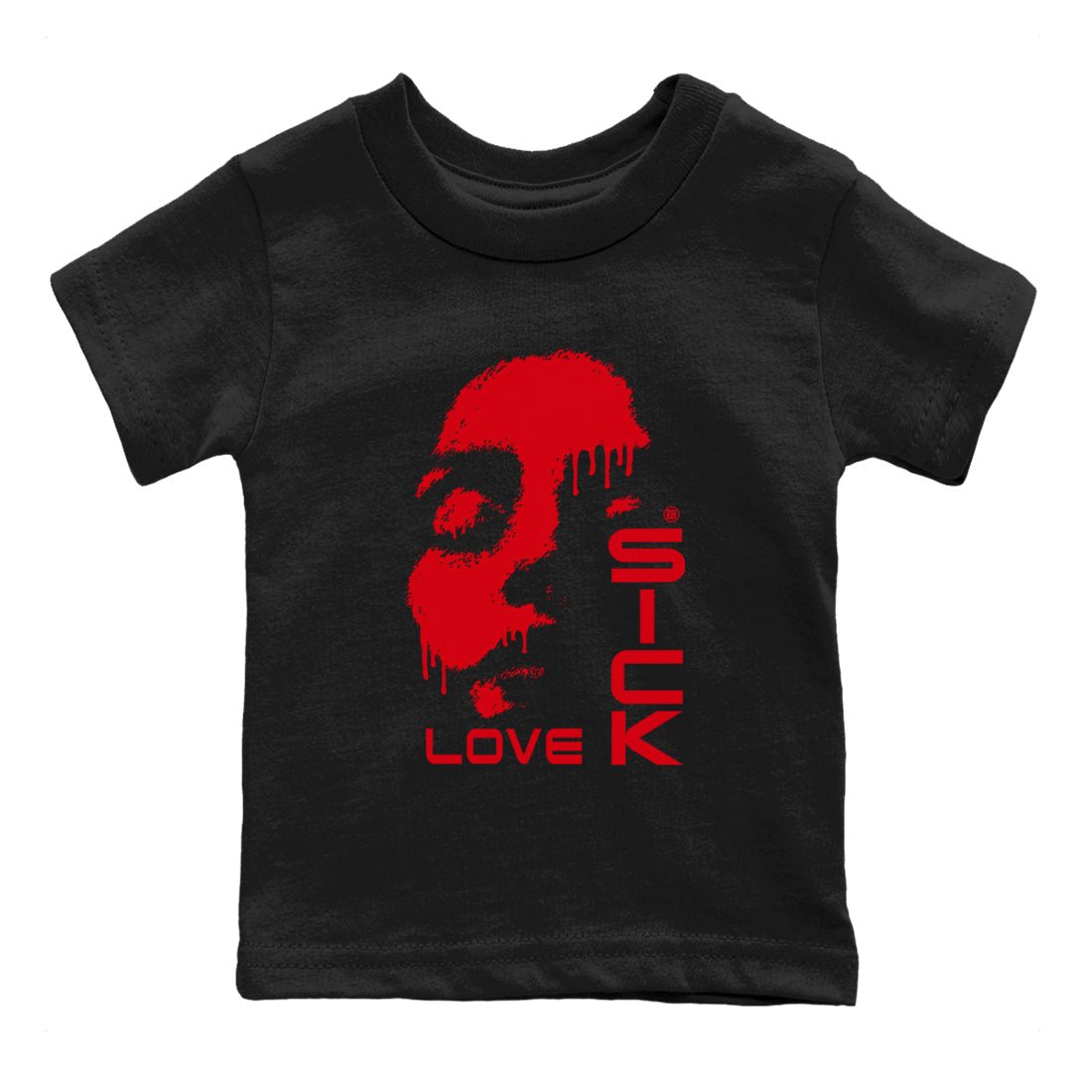 AE 1 Bred shirts to match jordans Love Sick sneaker match tees AE 1 Bred match shoes to clothes SNRT Sneaker Tees Youth Baby Black 2 tee